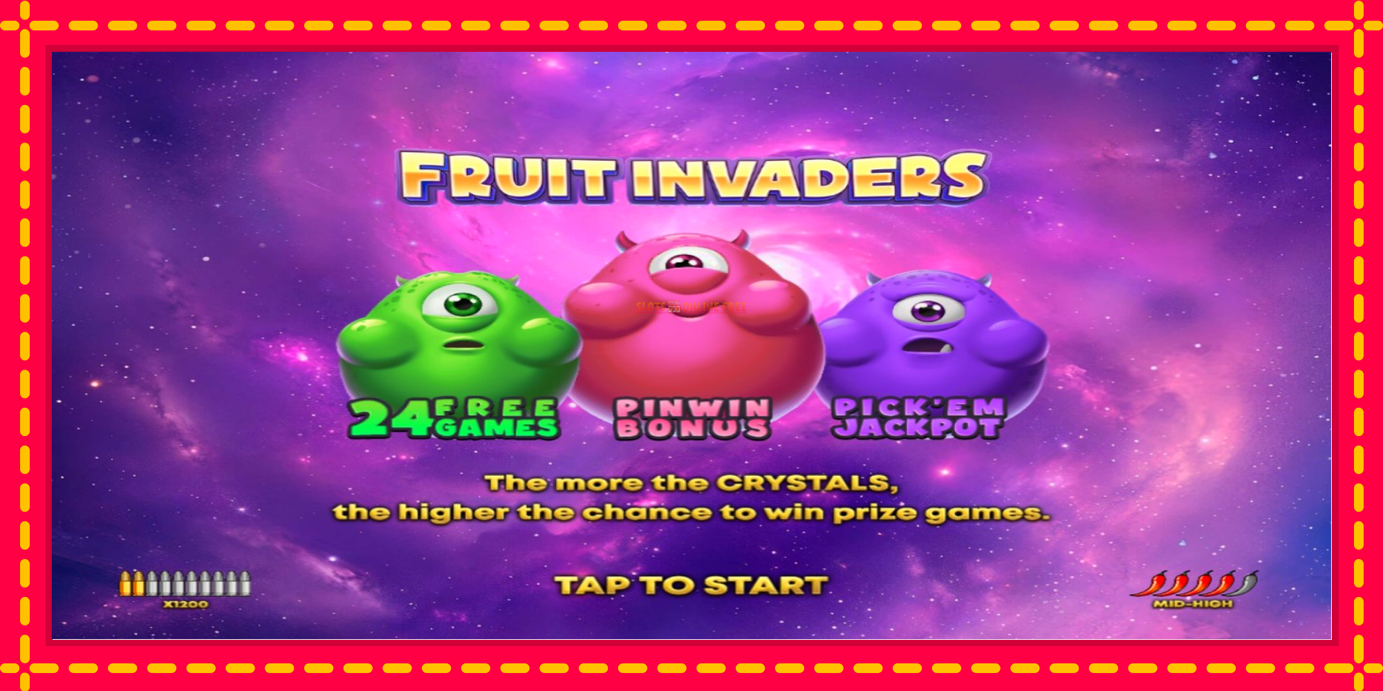 Fruit Invaders - spēļu automāts ar modernu grafiku