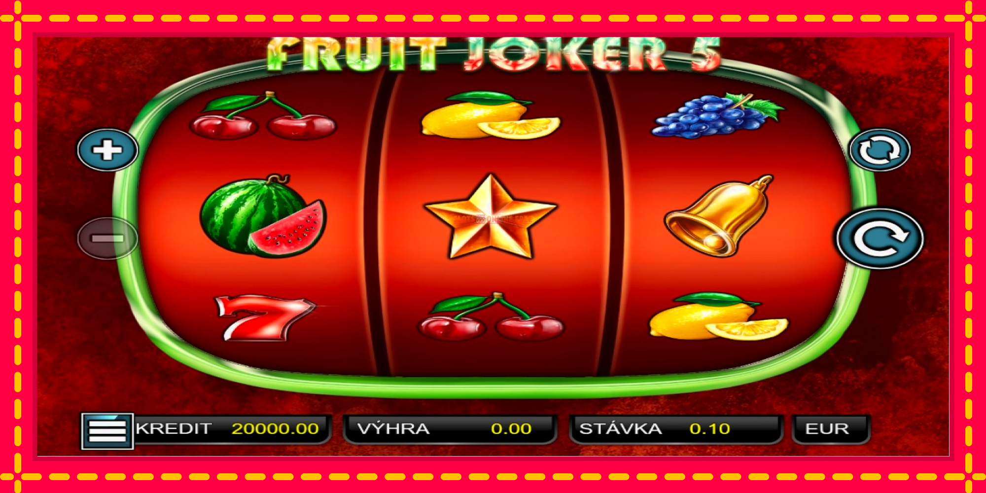 Fruit Joker 5 - spēļu automāts ar modernu grafiku