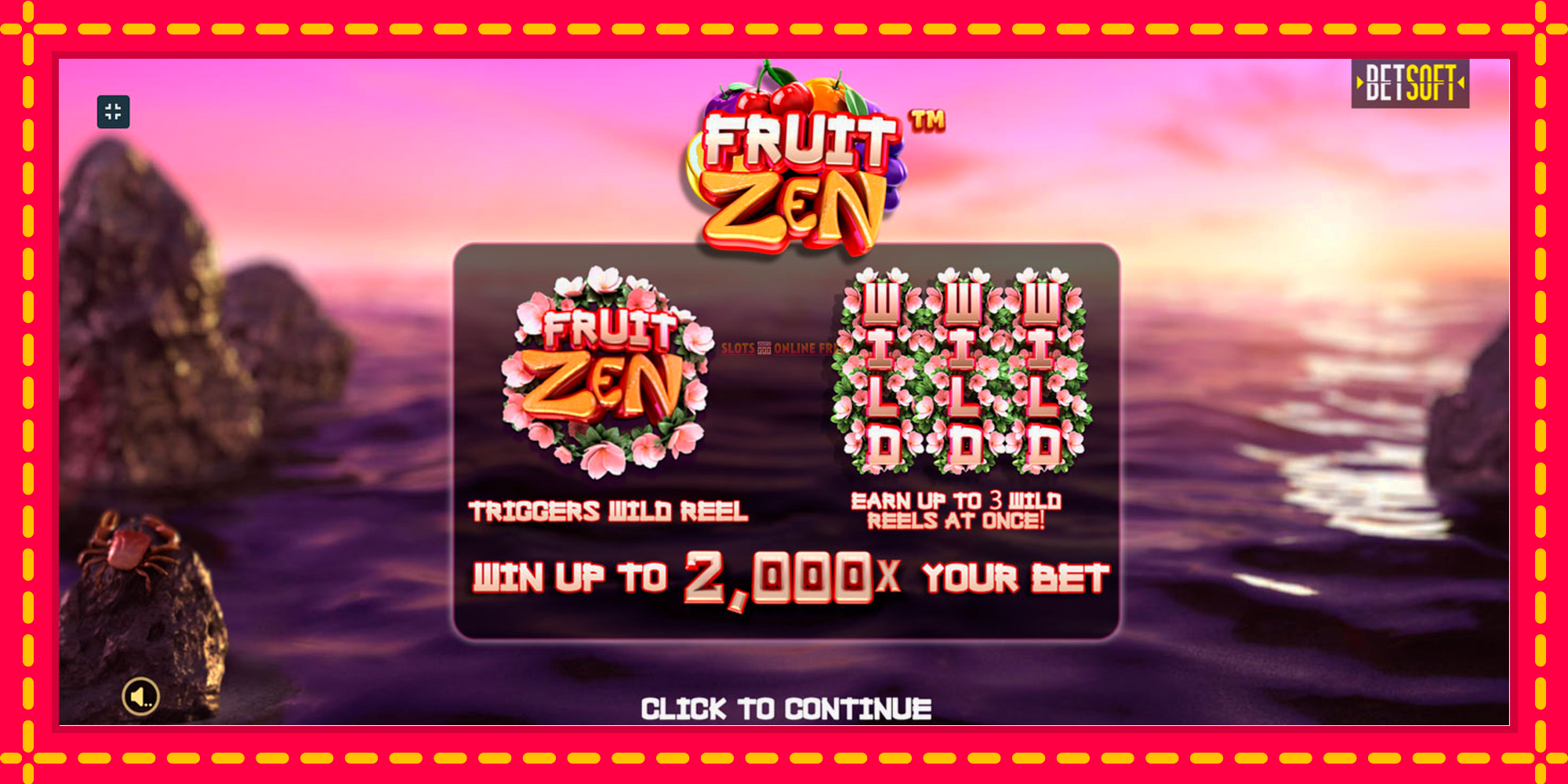 Fruit Zen - spēļu automāts ar modernu grafiku