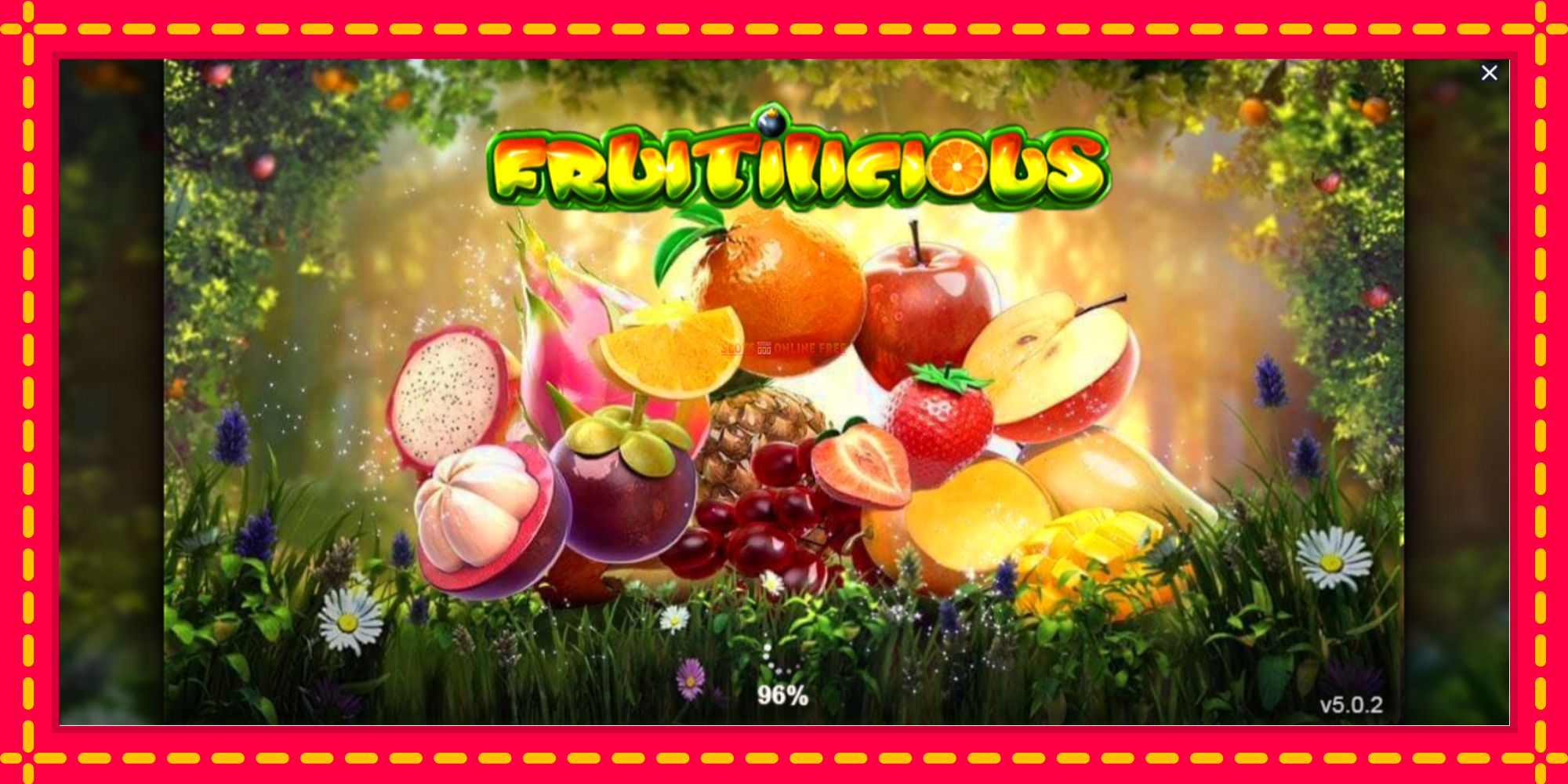 Fruitilicious - spēļu automāts ar modernu grafiku