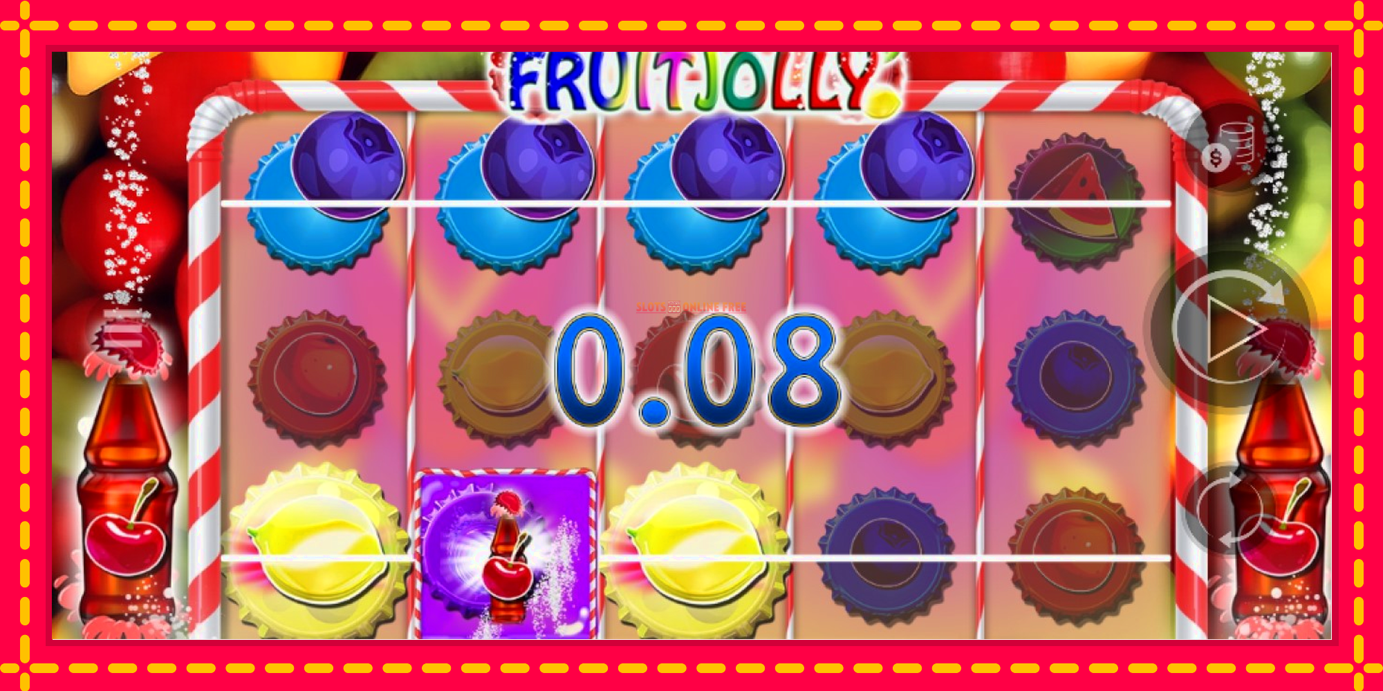 FruitJolly - spēļu automāts ar modernu grafiku