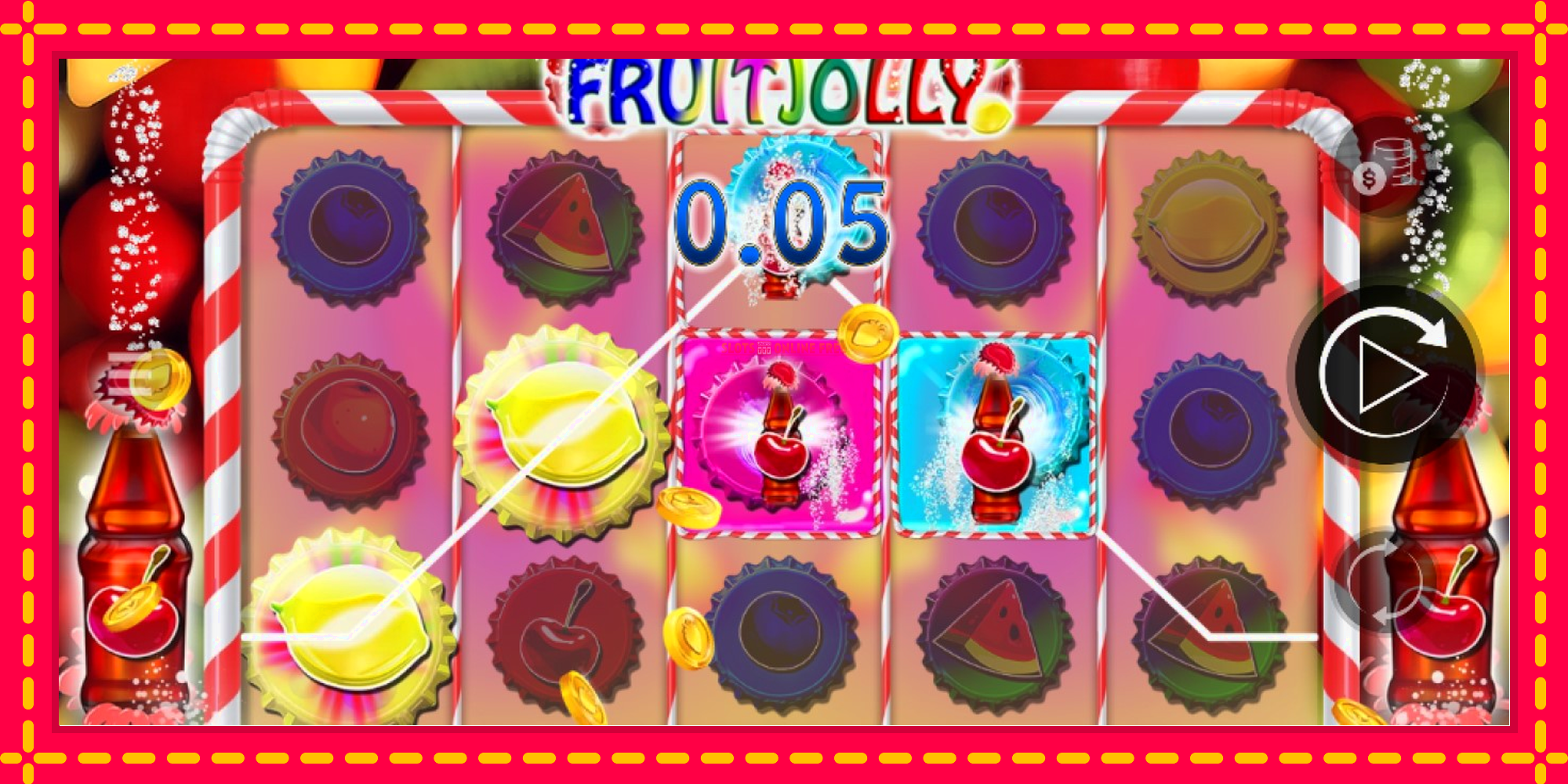 FruitJolly - spēļu automāts ar modernu grafiku