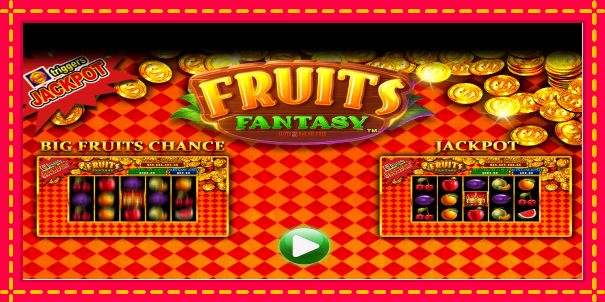 Fruits Fantasy - spēļu automāts ar modernu grafiku