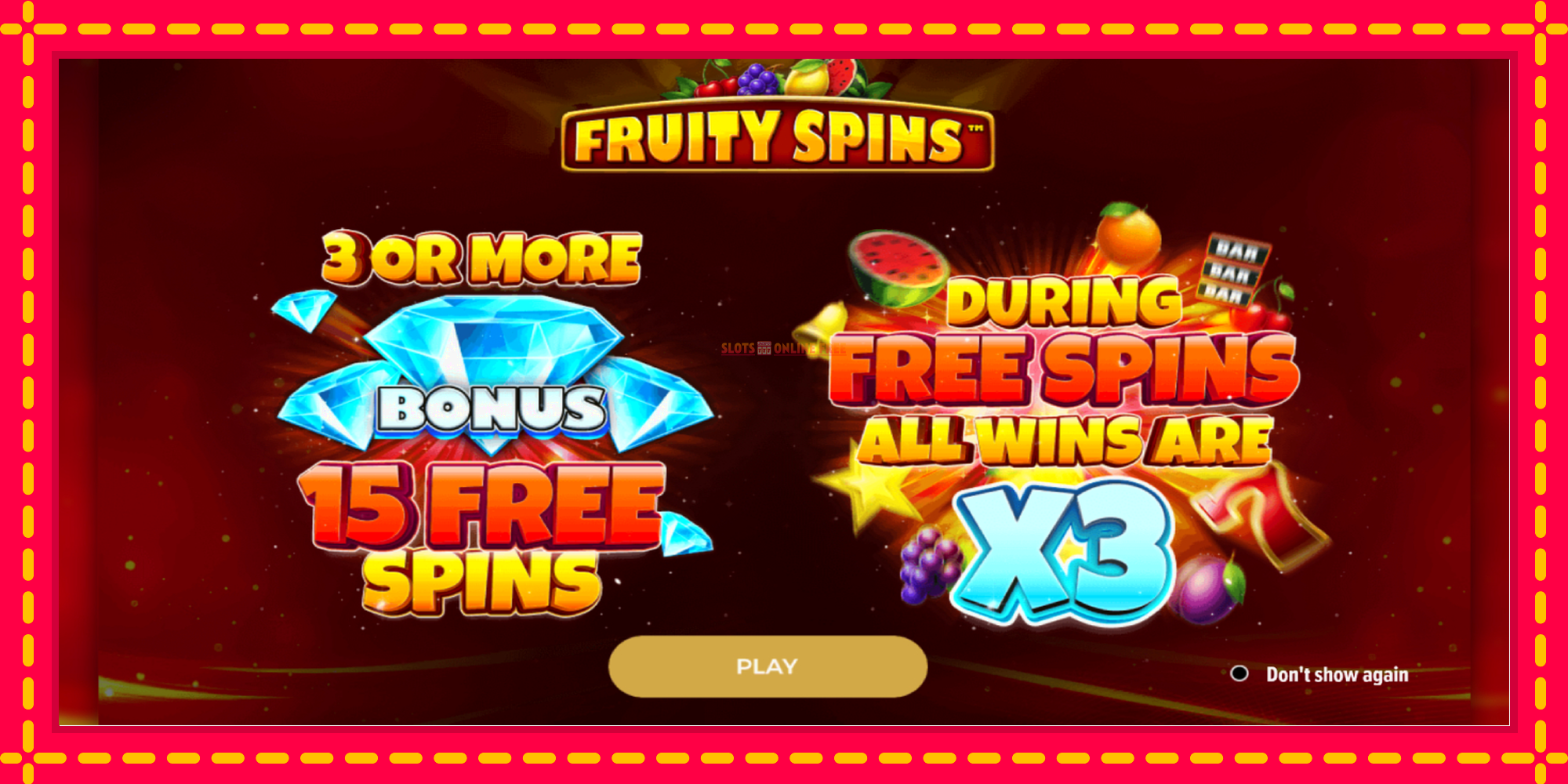 Fruity Spins - spēļu automāts ar modernu grafiku