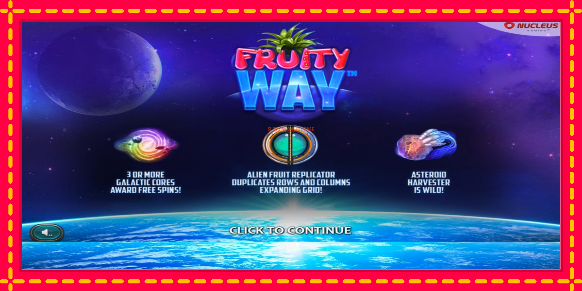 Fruity Way - spēļu automāts ar modernu grafiku