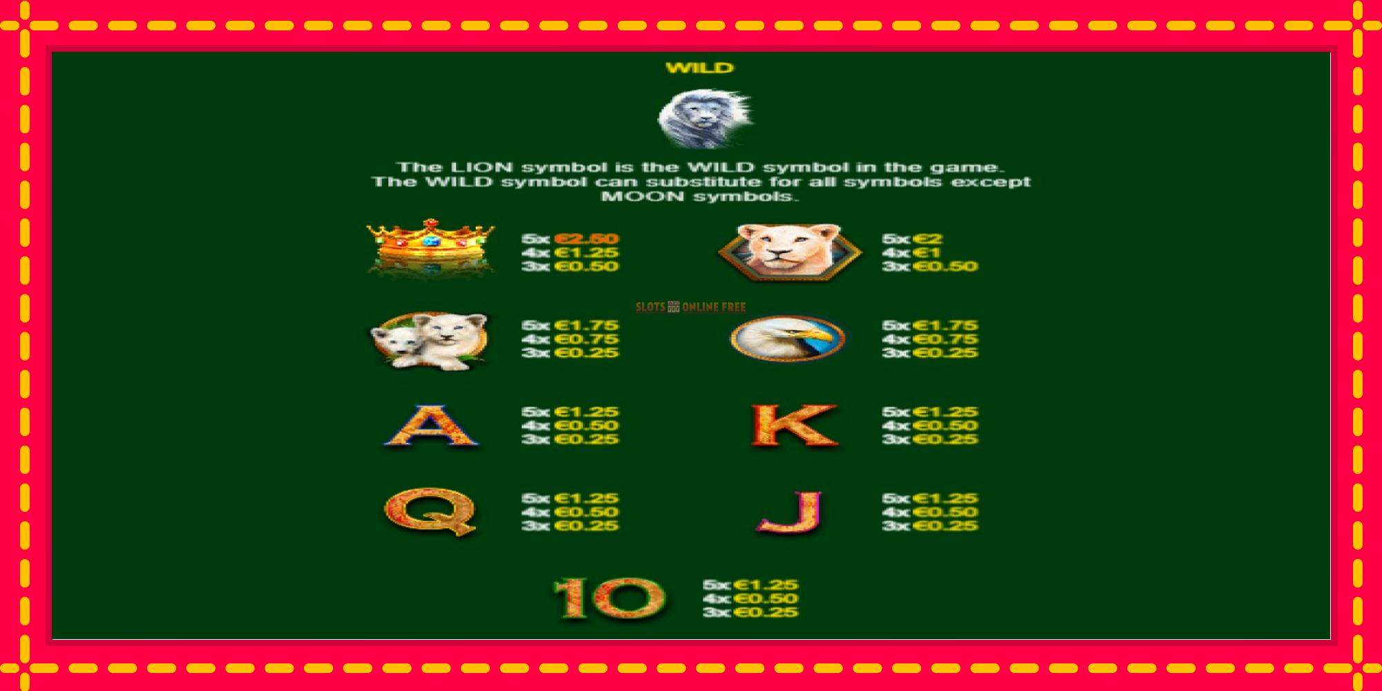 Full Moon: White King PowerPlay Jackpot - spēļu automāts ar modernu grafiku