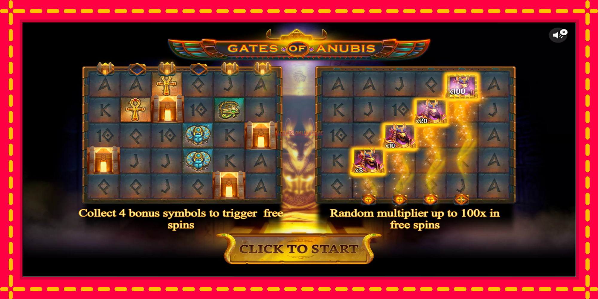 Gates of Anubis - spēļu automāts ar modernu grafiku