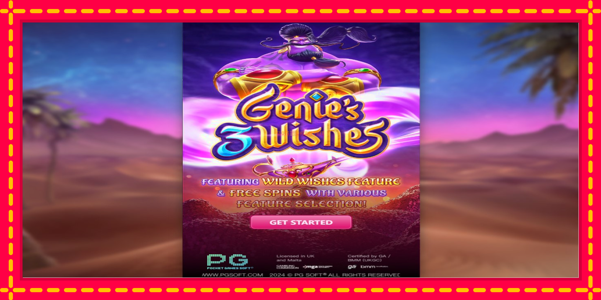 Genies 3 Wishes - spēļu automāts ar modernu grafiku