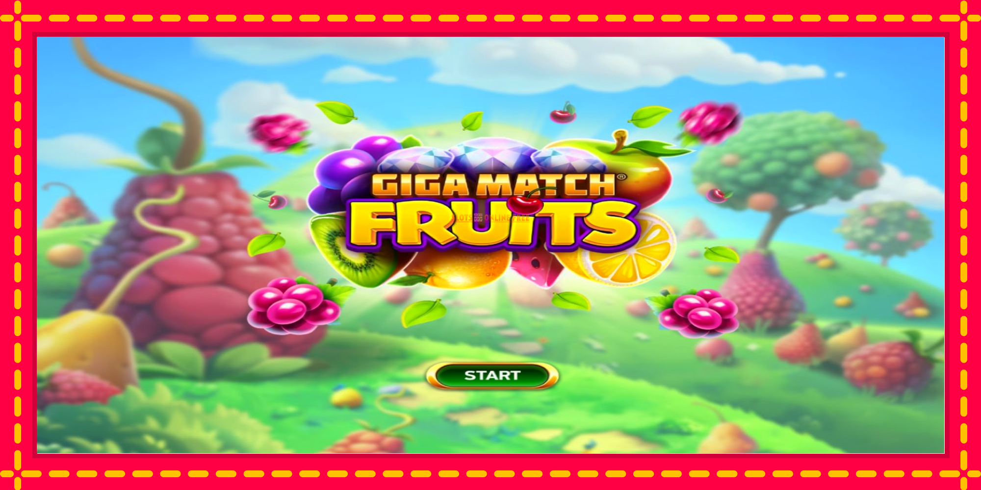 Giga Match Fruits - spēļu automāts ar modernu grafiku