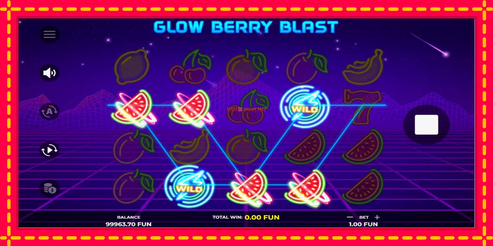 Glow Berry Blast - spēļu automāts ar modernu grafiku