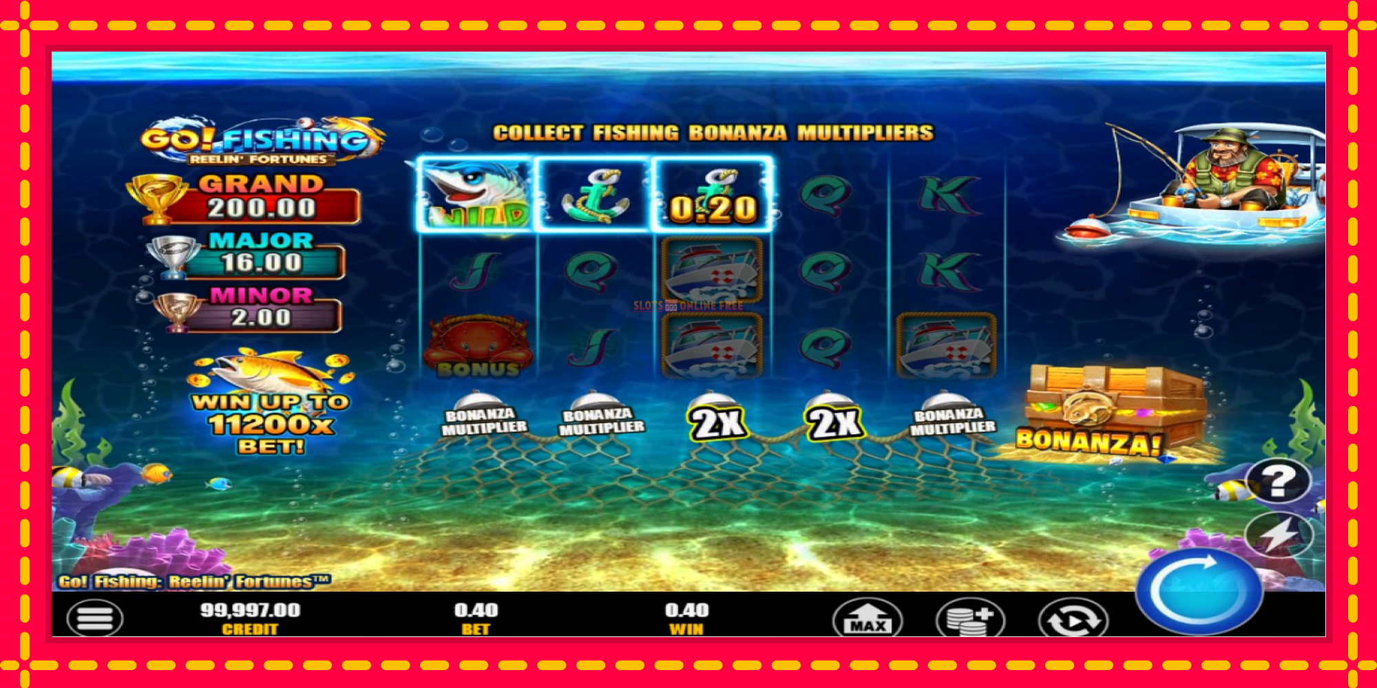 Go! Fishing: Reelin Fortunes - spēļu automāts ar modernu grafiku