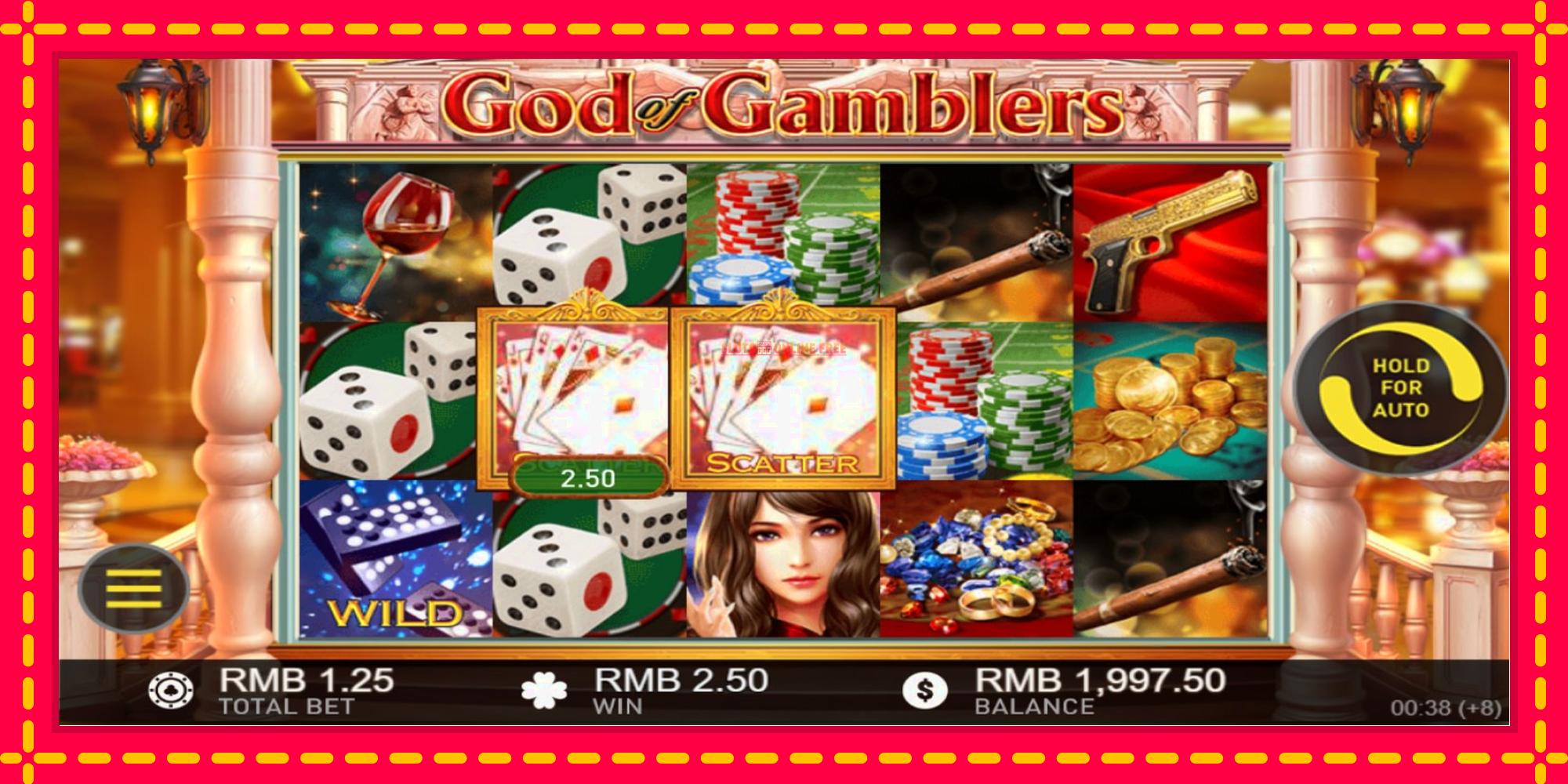 God of Gamblers - spēļu automāts ar modernu grafiku