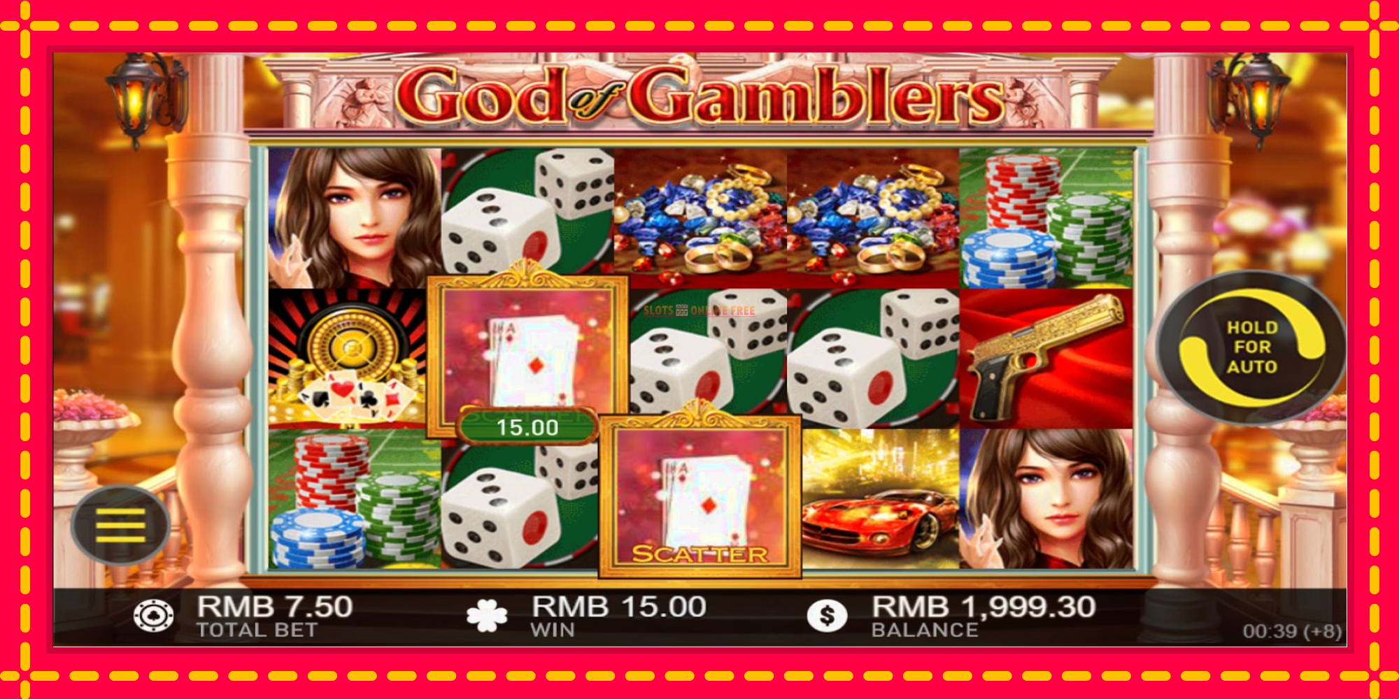 God of Gamblers - spēļu automāts ar modernu grafiku