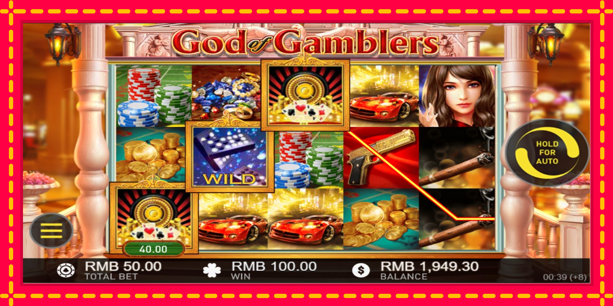 God of Gamblers - spēļu automāts ar modernu grafiku