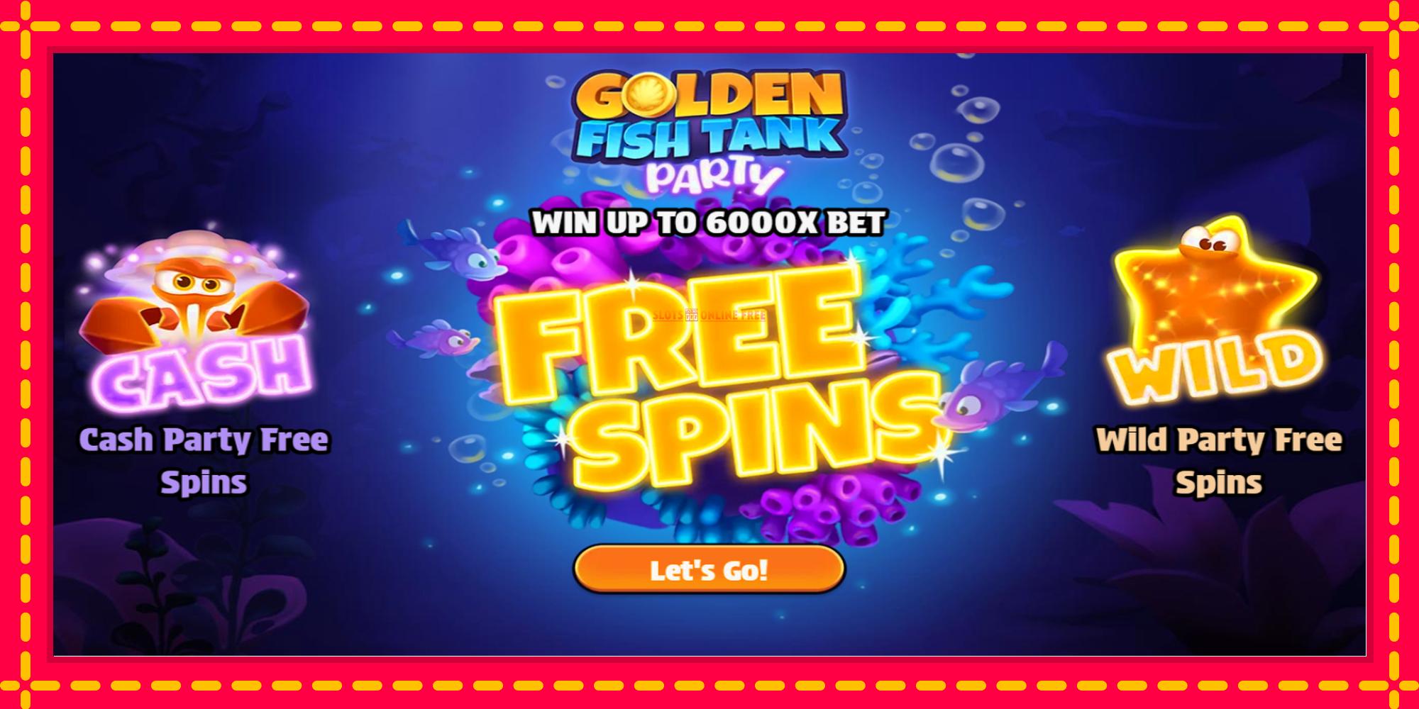 Golden Fish Tank Party - spēļu automāts ar modernu grafiku