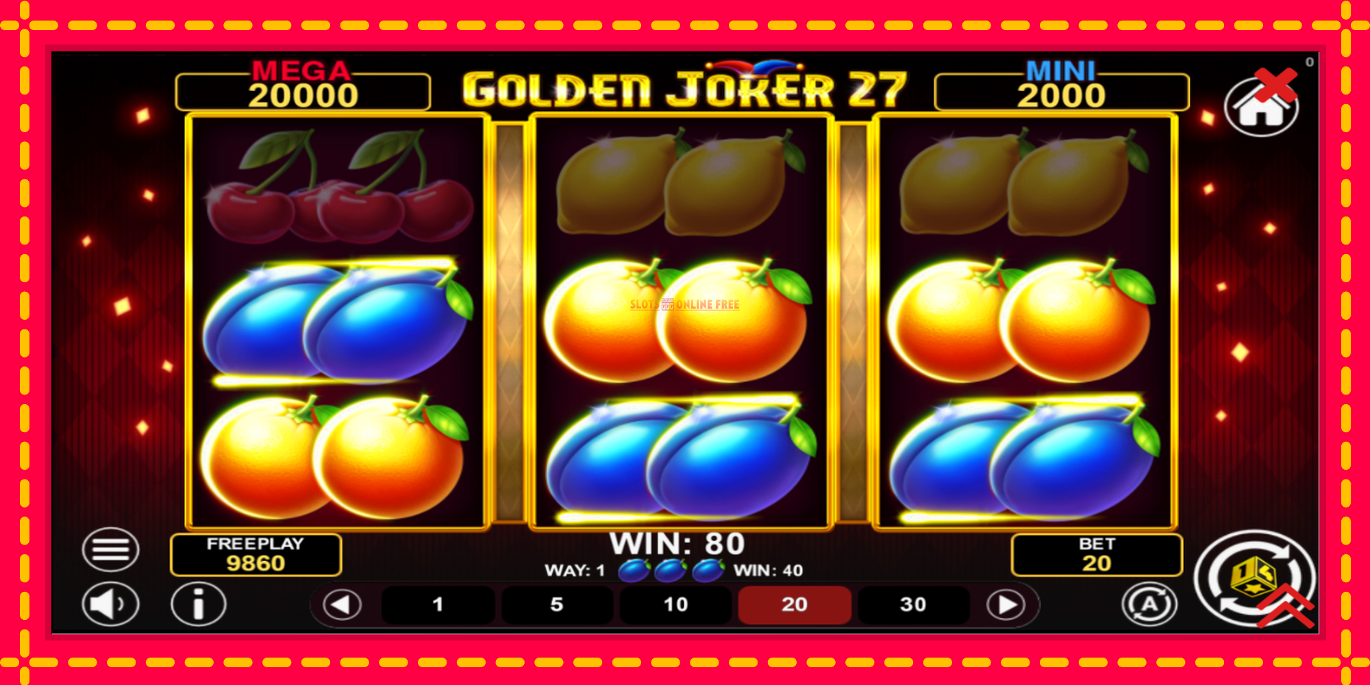 Golden Joker 27 Hold & Win - spēļu automāts ar modernu grafiku