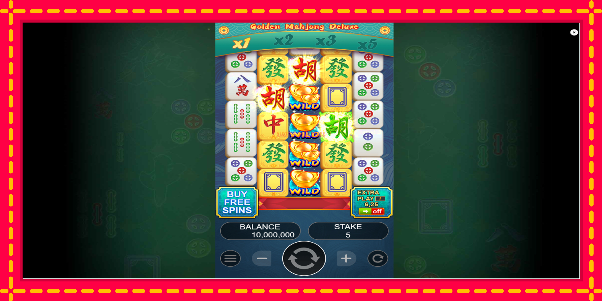 Golden Mahjong Deluxe - spēļu automāts ar modernu grafiku