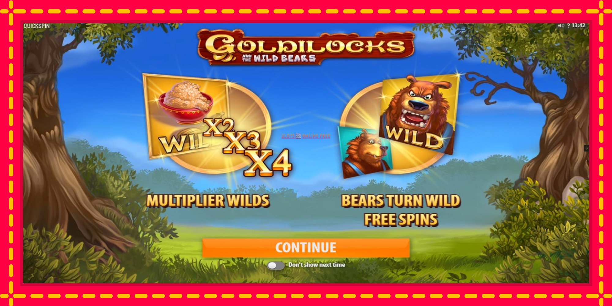 Goldilocks and the Wild Bears - spēļu automāts ar modernu grafiku