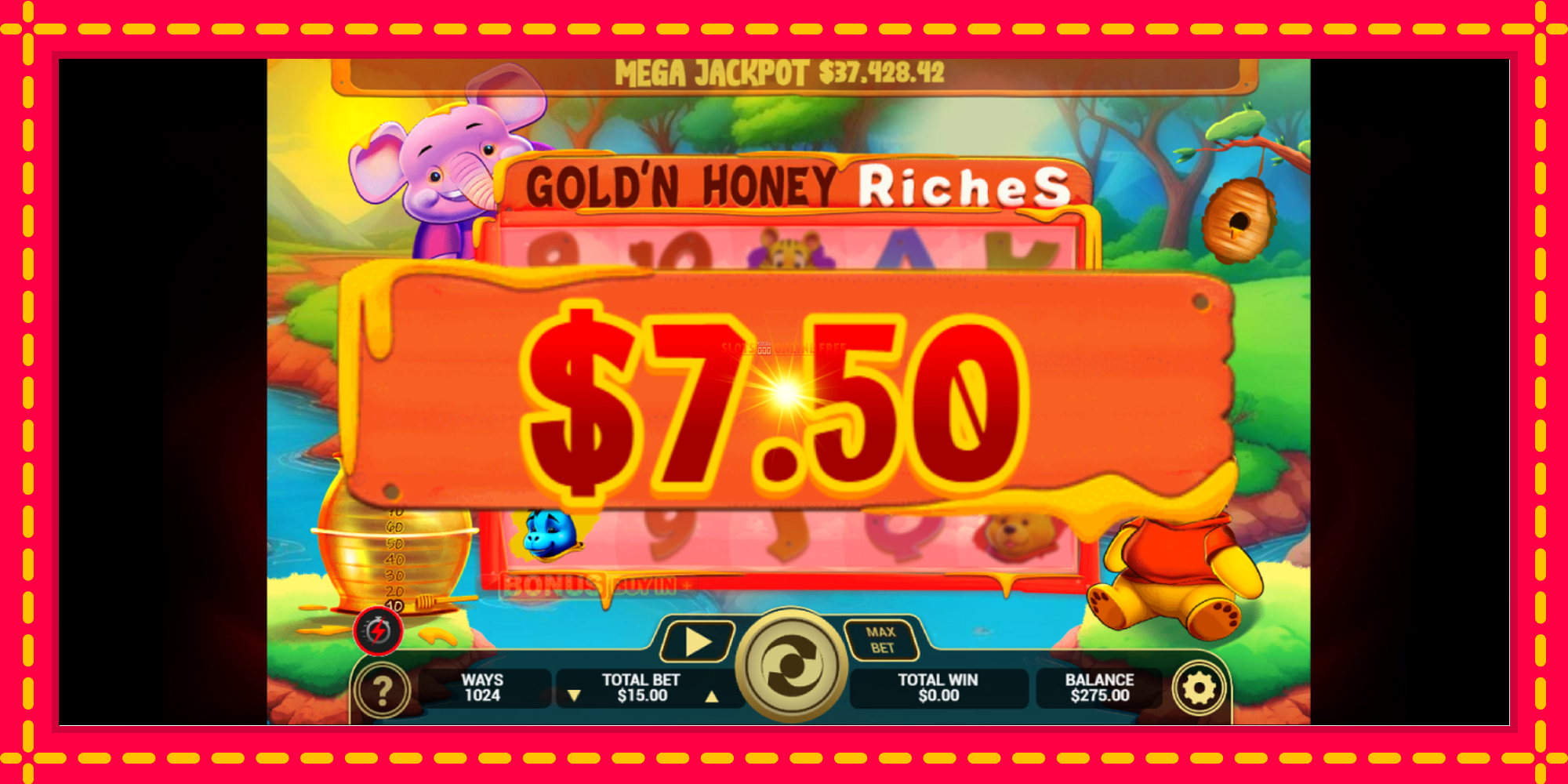 Goldn Honey Riches - spēļu automāts ar modernu grafiku