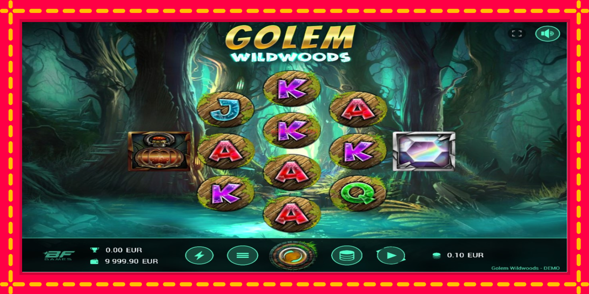 Golem Wildwoods - spēļu automāts ar modernu grafiku