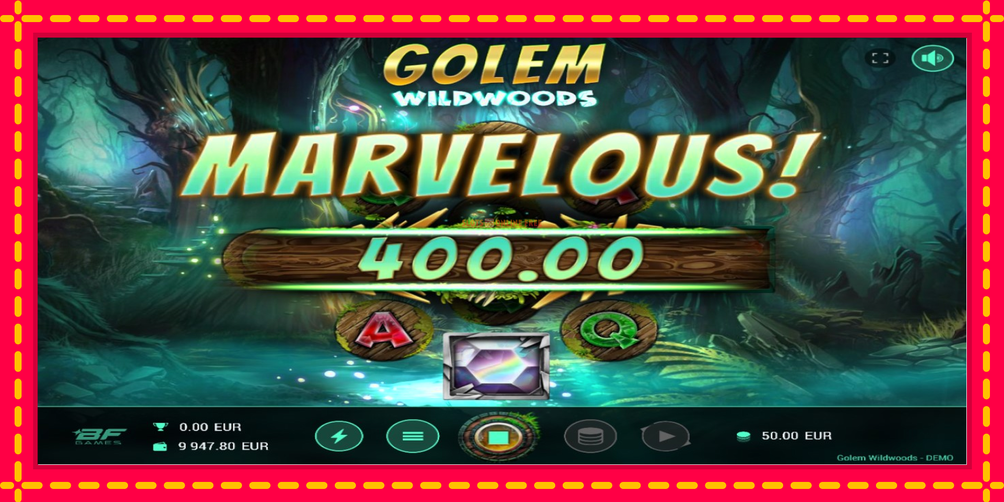 Golem Wildwoods - spēļu automāts ar modernu grafiku