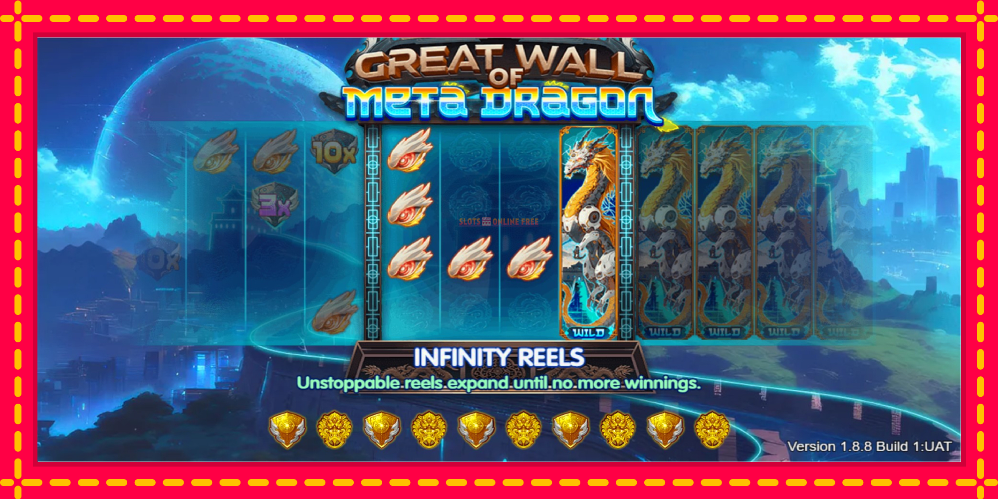 Great Wall of Meta Dragon - spēļu automāts ar modernu grafiku