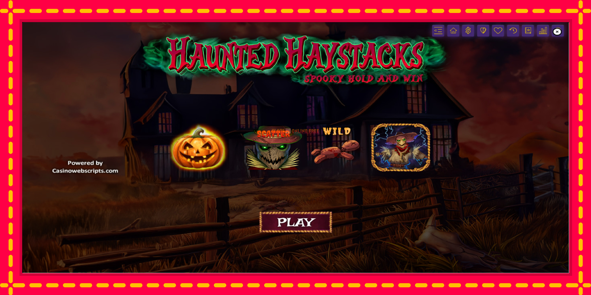 Haunted Haystacks - Spooky Hold and Win - spēļu automāts ar modernu grafiku