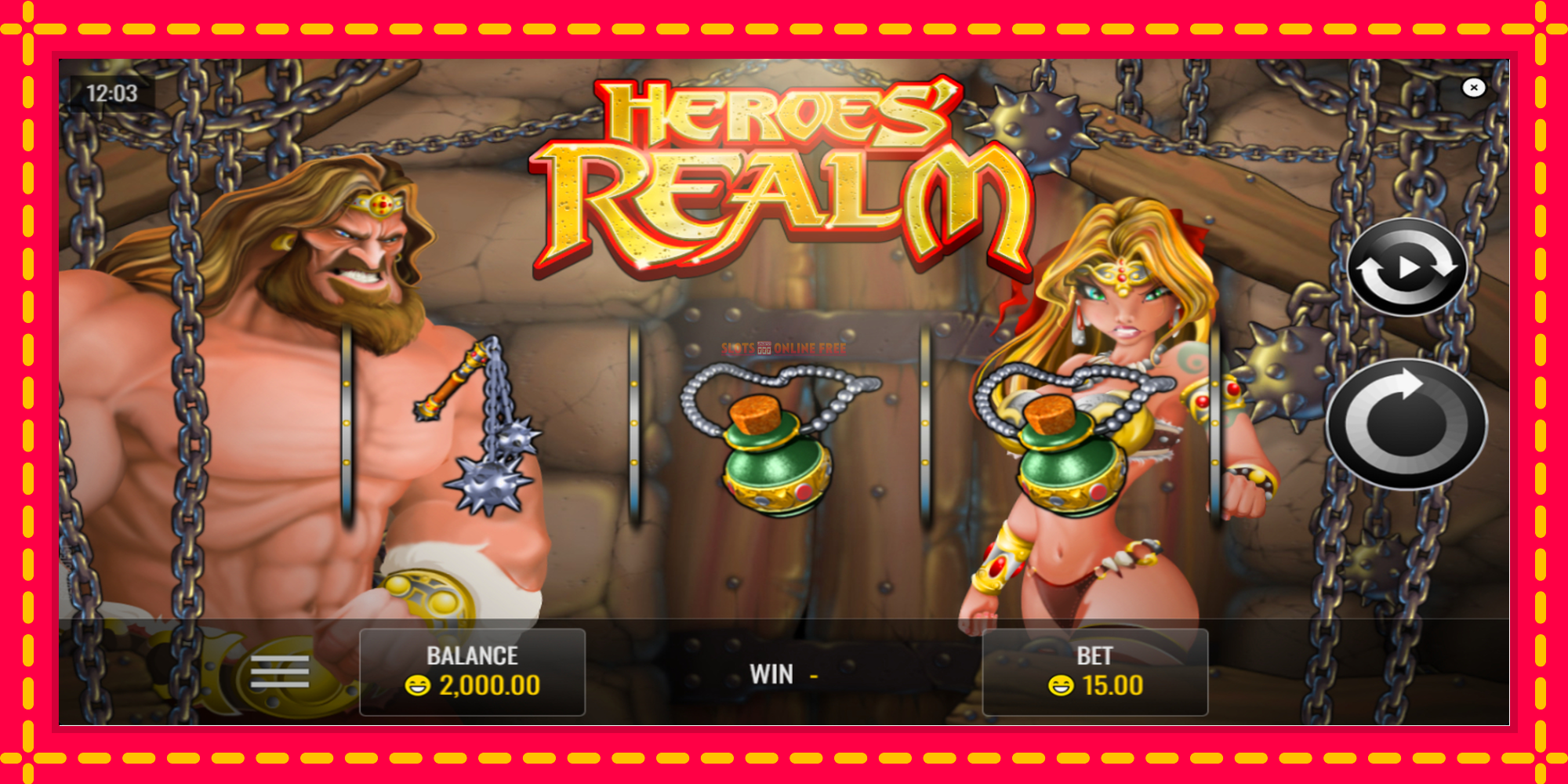 Heroes Realm - spēļu automāts ar modernu grafiku