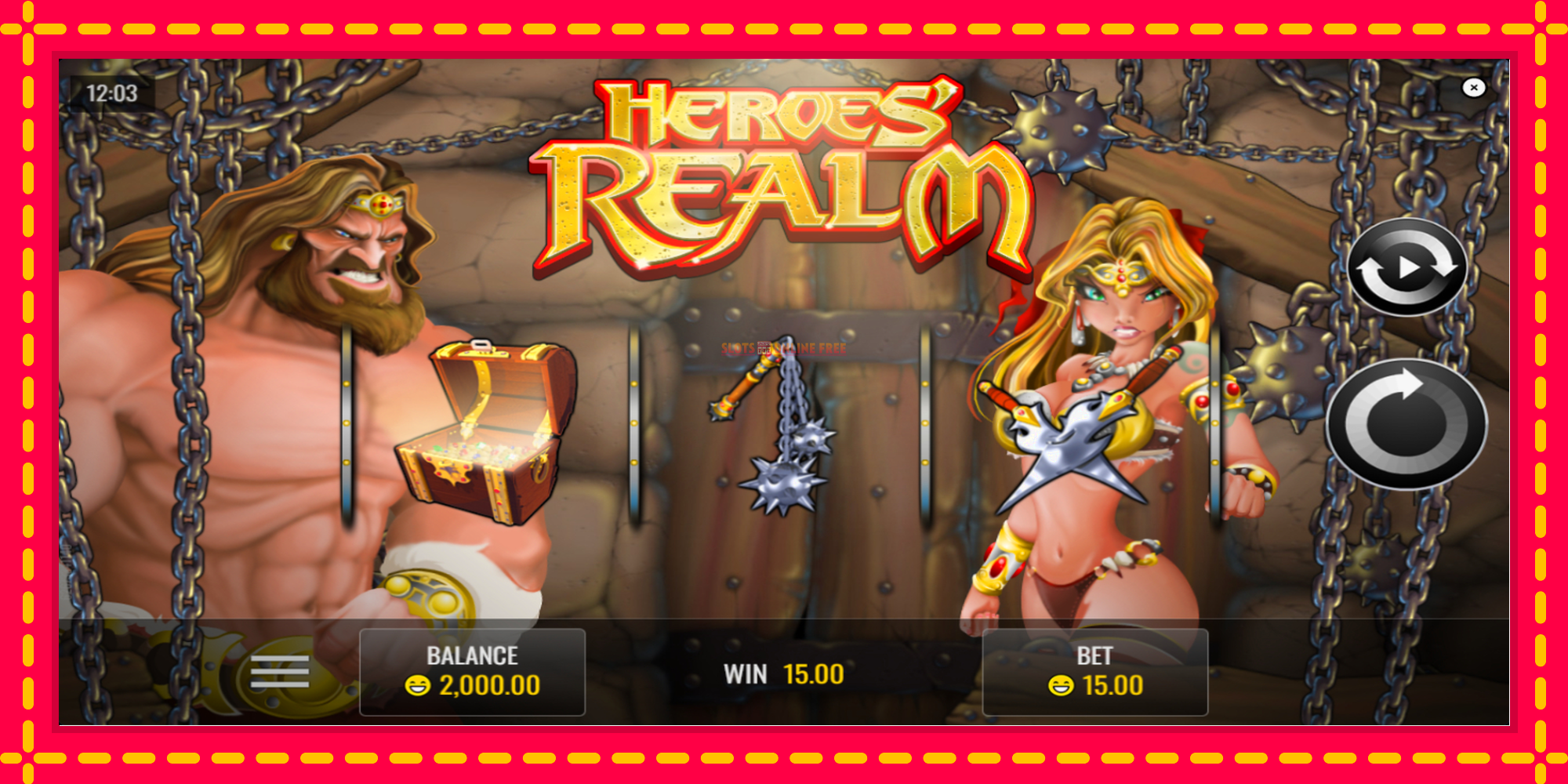 Heroes Realm - spēļu automāts ar modernu grafiku