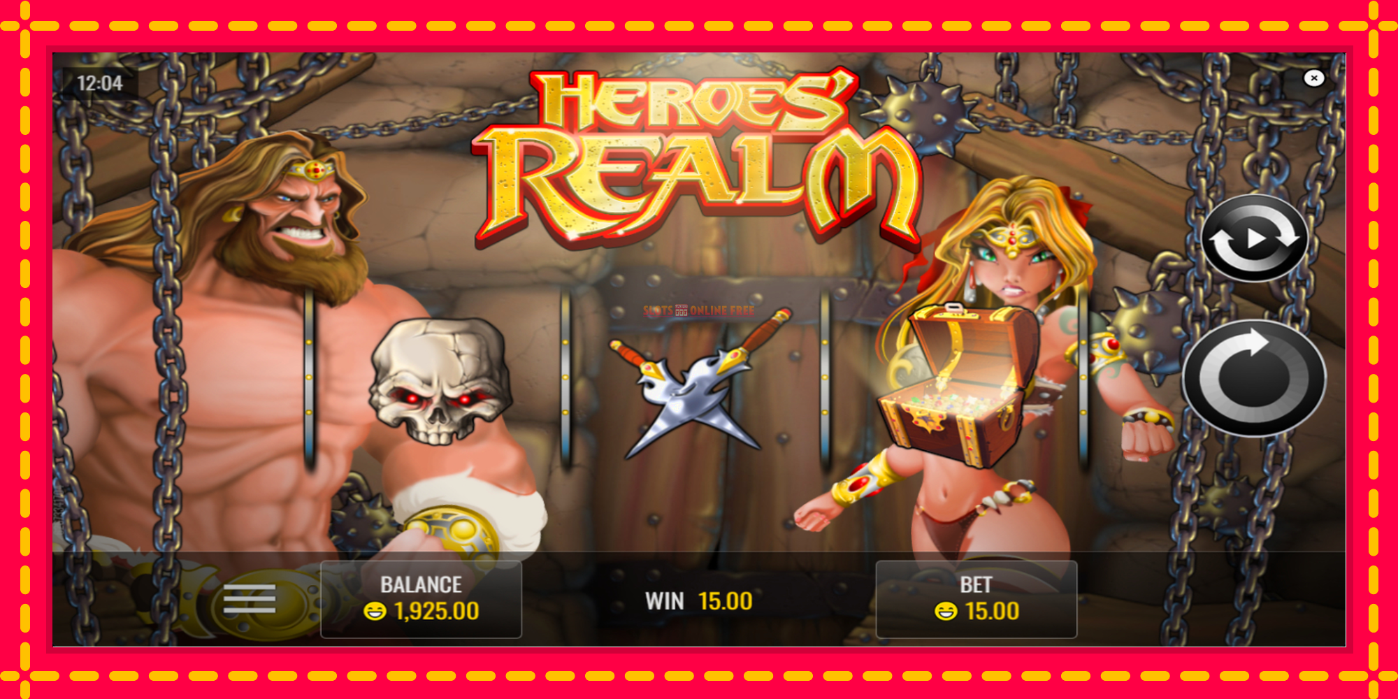 Heroes Realm - spēļu automāts ar modernu grafiku