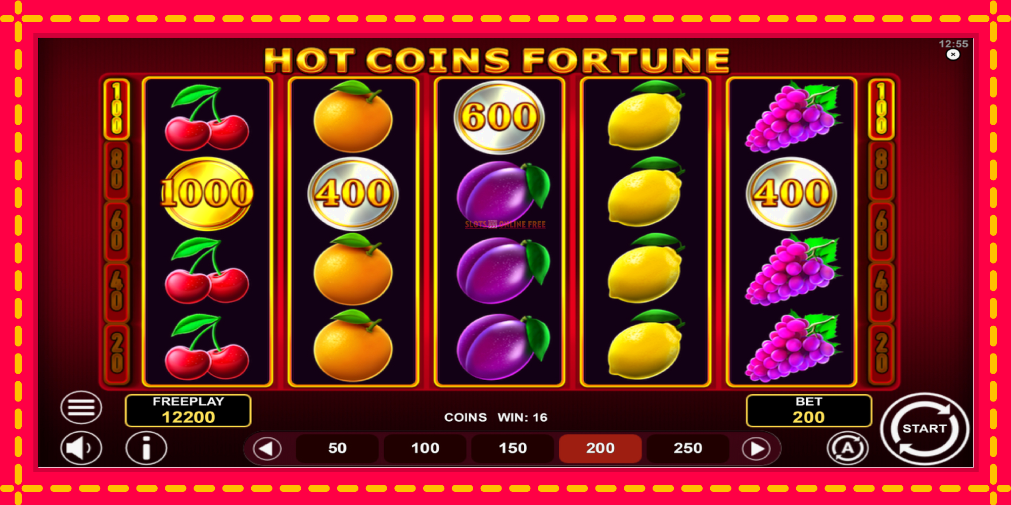 Hot Coins Fortune - spēļu automāts ar modernu grafiku