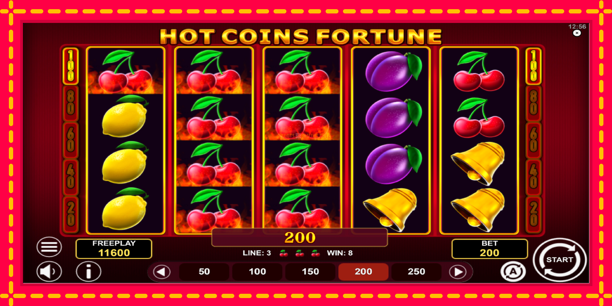 Hot Coins Fortune - spēļu automāts ar modernu grafiku