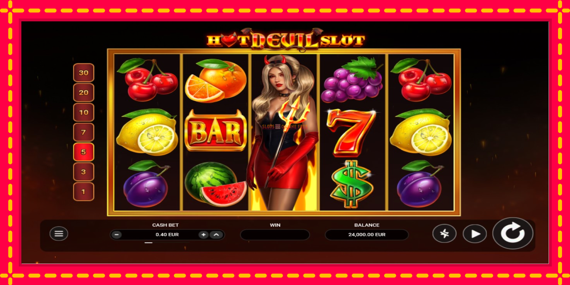 Hot Devil Slot - spēļu automāts ar modernu grafiku