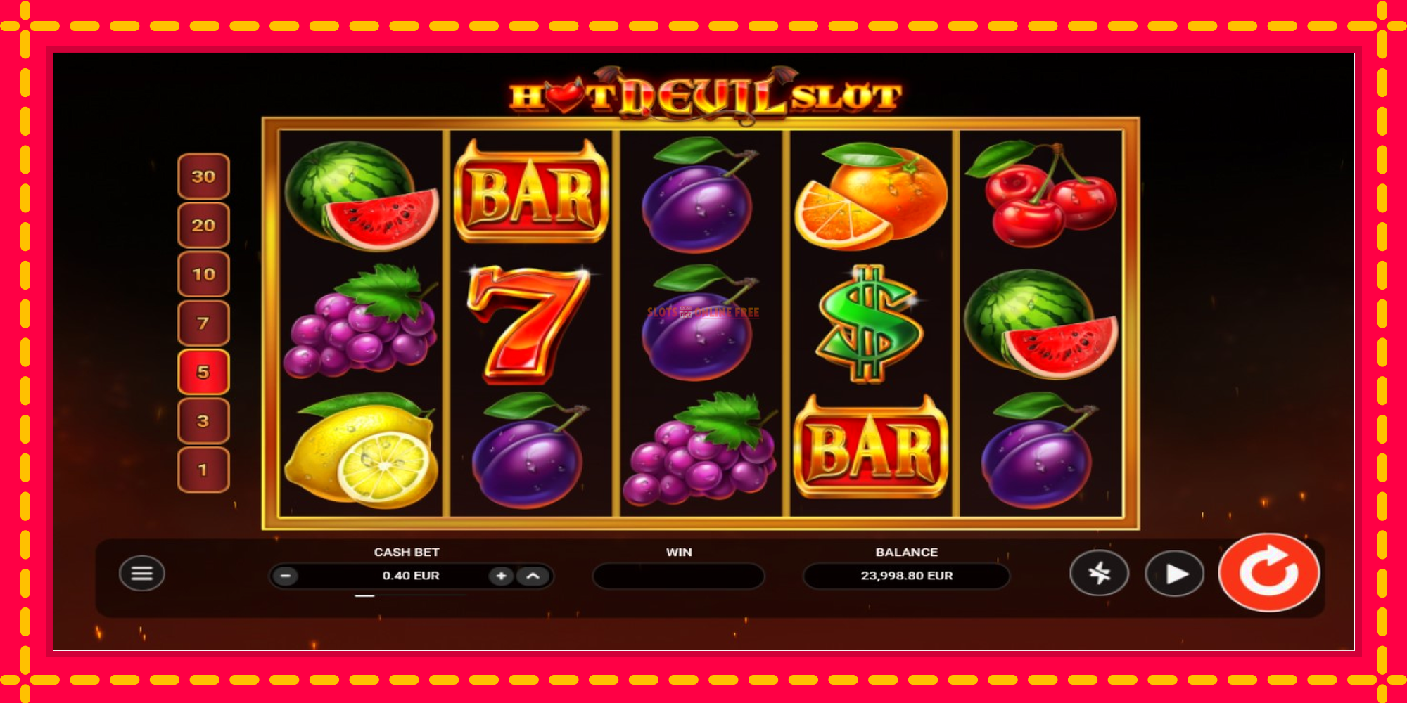 Hot Devil Slot - spēļu automāts ar modernu grafiku