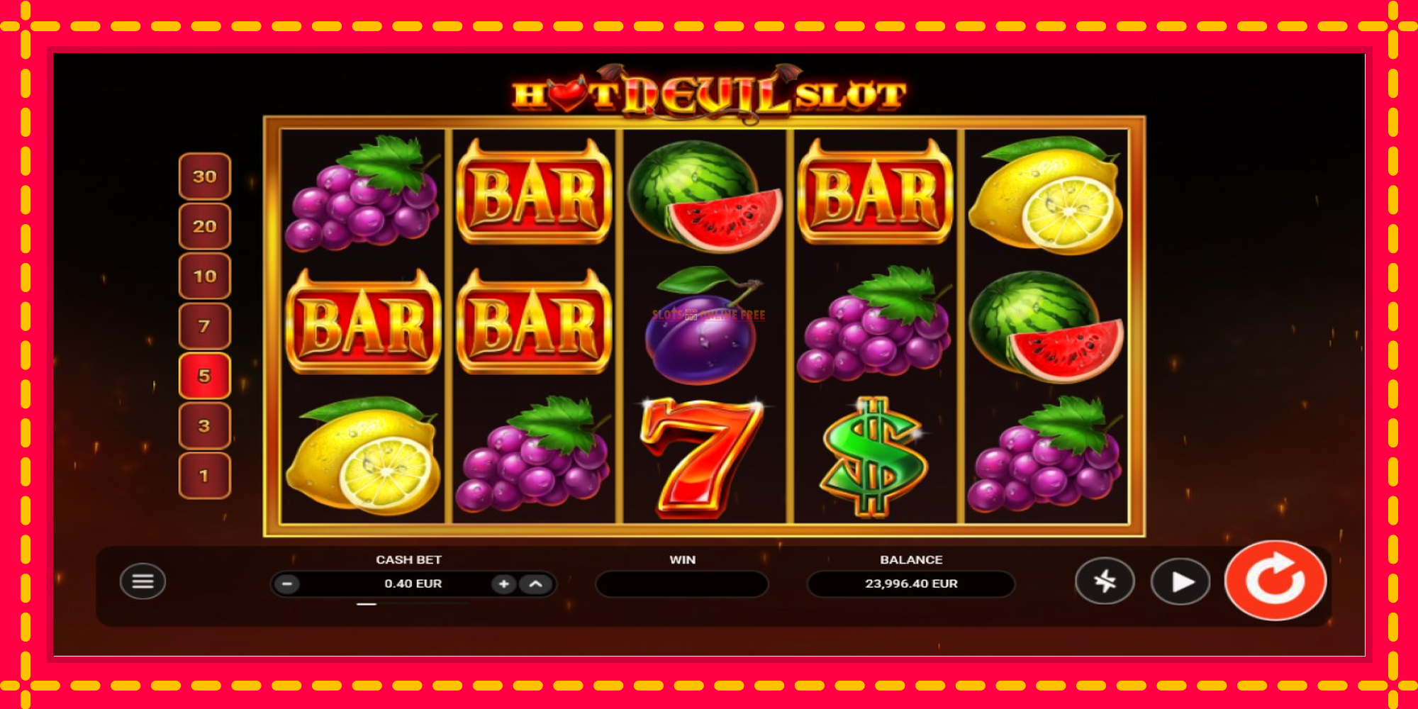 Hot Devil Slot - spēļu automāts ar modernu grafiku