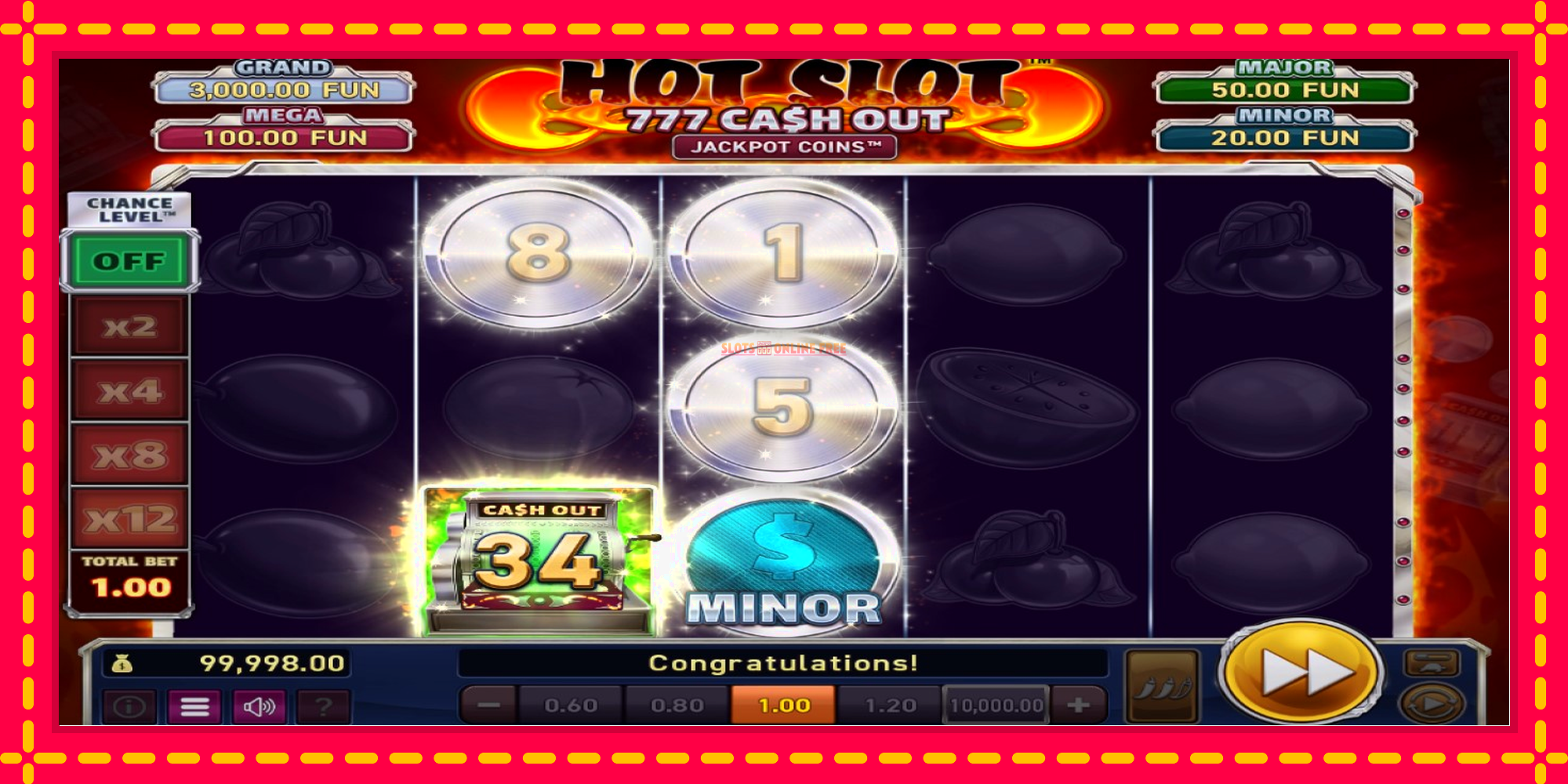 Hot Slot: 777 Cash Out Grand Platinum Edition - spēļu automāts ar modernu grafiku