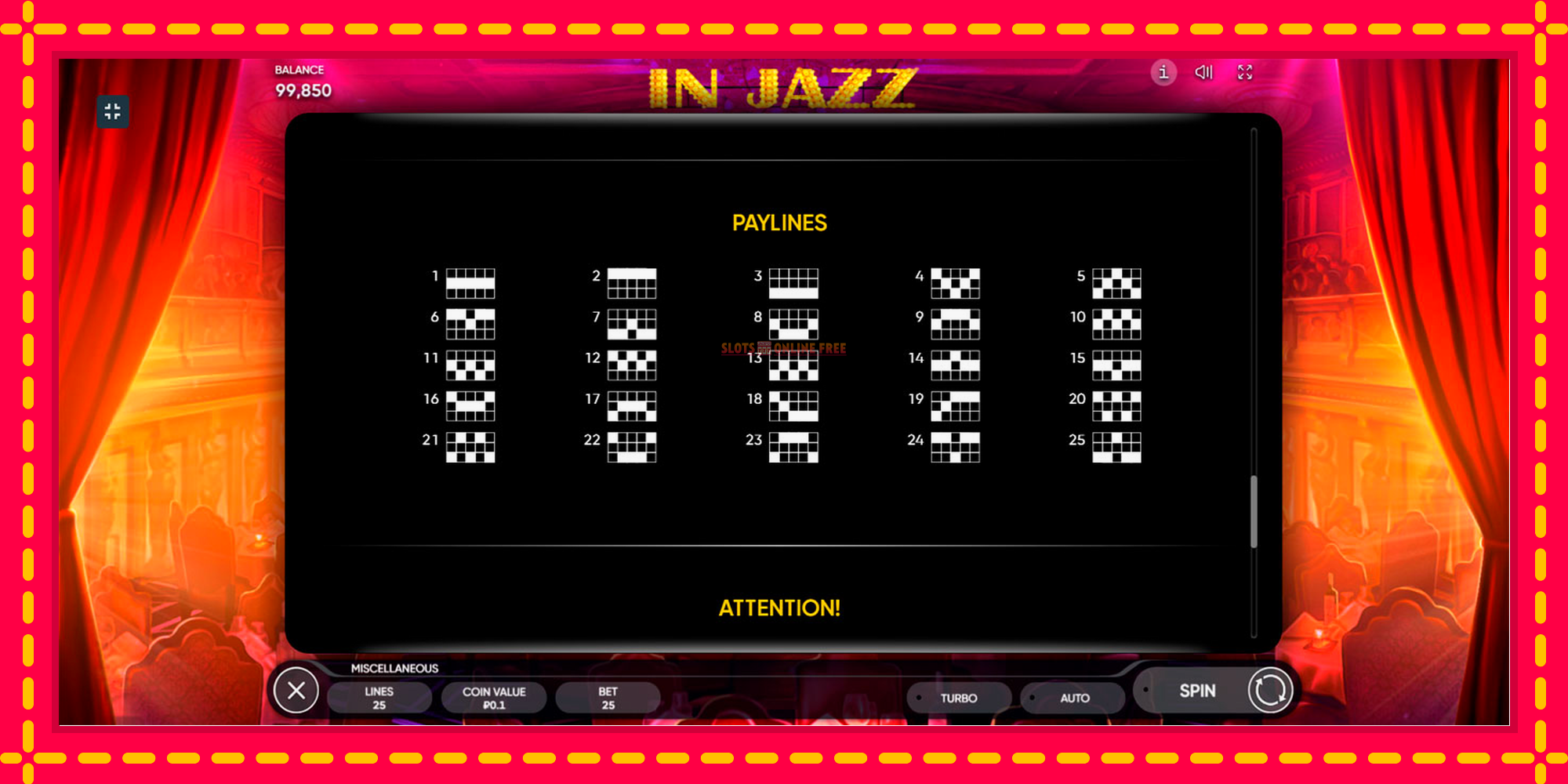 In Jazz - spēļu automāts ar modernu grafiku