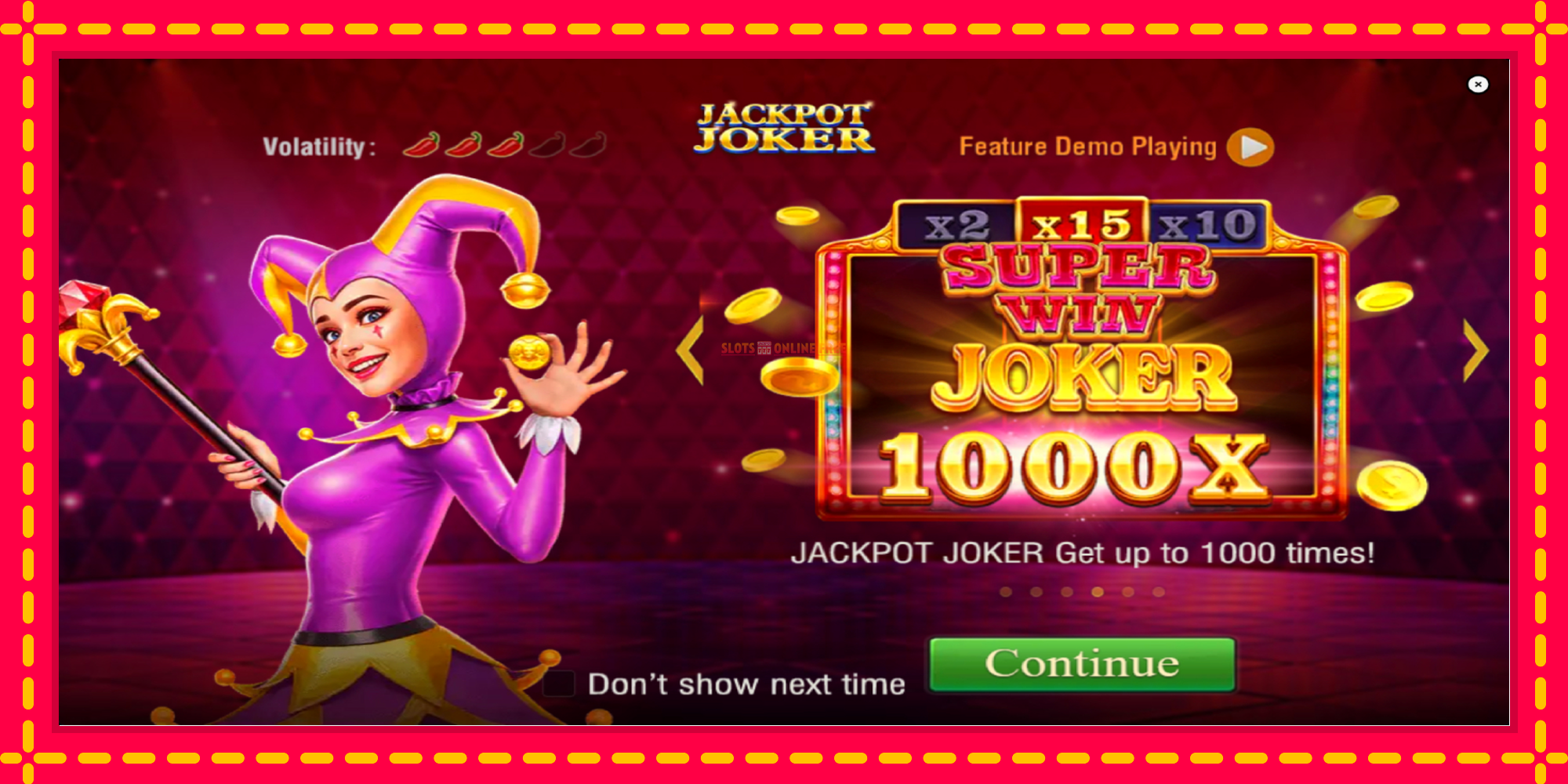 Jackpot Joker - spēļu automāts ar modernu grafiku