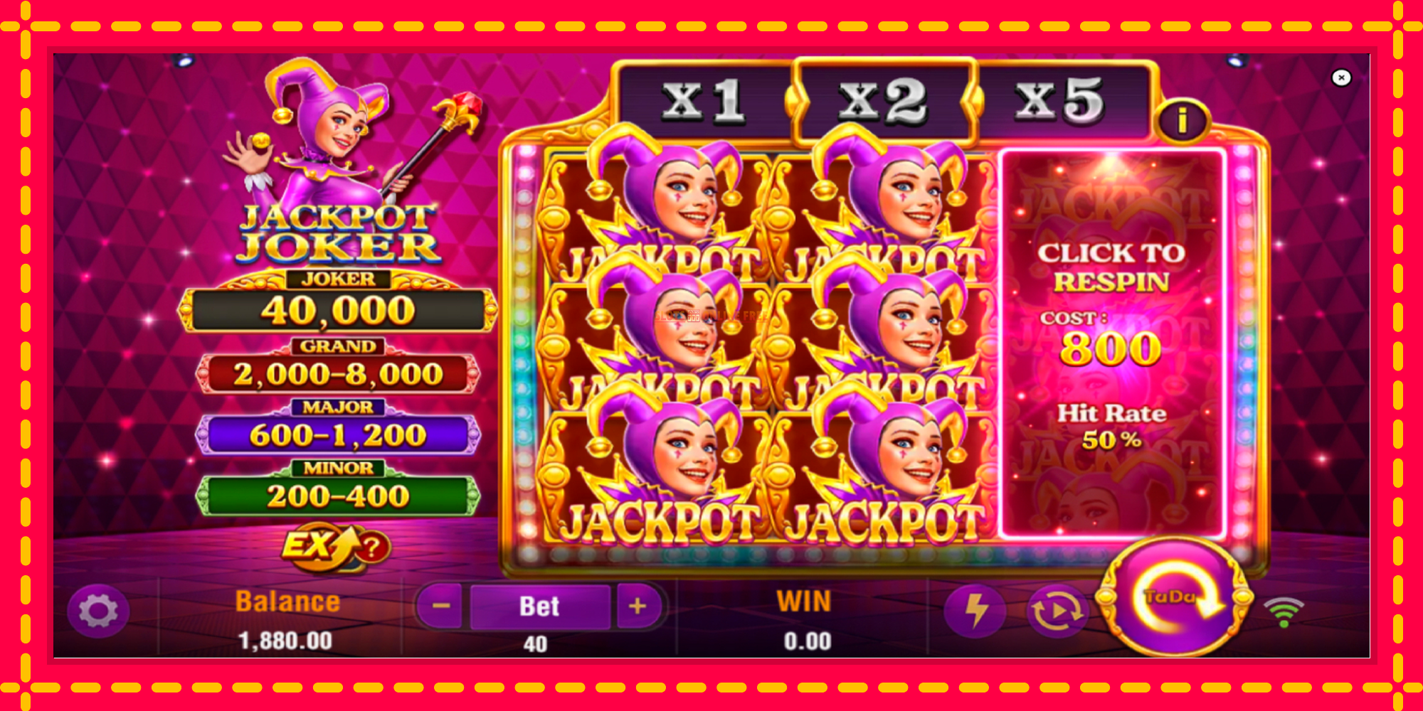 Jackpot Joker - spēļu automāts ar modernu grafiku