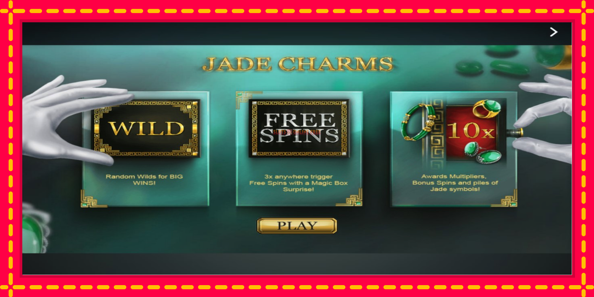 Jade Charms - spēļu automāts ar modernu grafiku