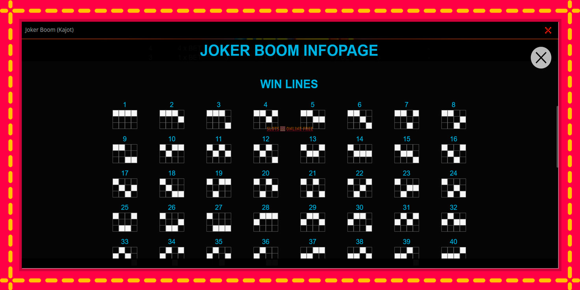 Joker Boom - spēļu automāts ar modernu grafiku