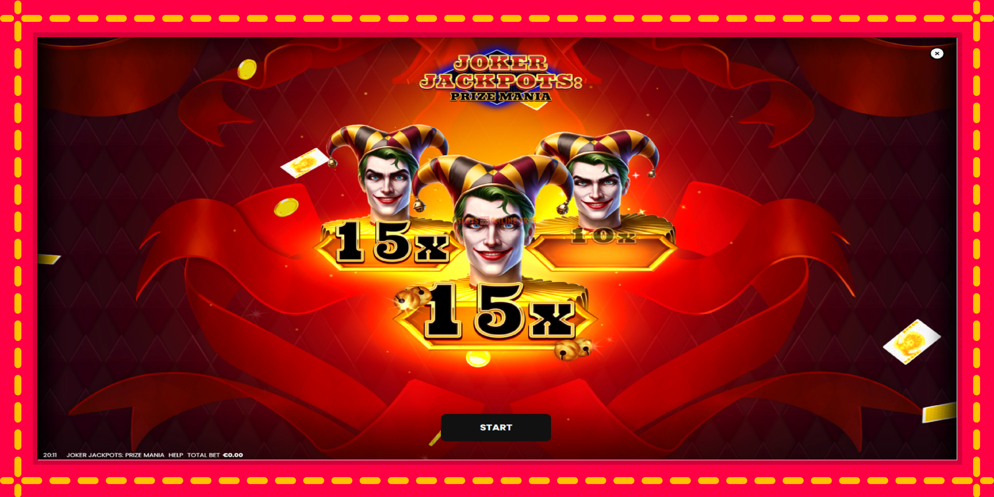 Joker Jackpots: Prize Mania - spēļu automāts ar modernu grafiku