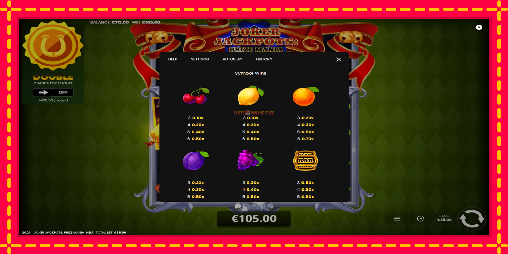 Joker Jackpots: Prize Mania - spēļu automāts ar modernu grafiku