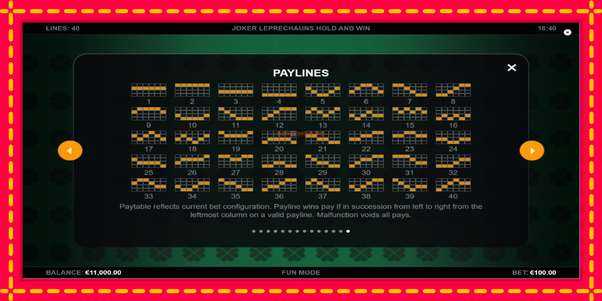 Joker Leprechauns Hold and Win - spēļu automāts ar modernu grafiku