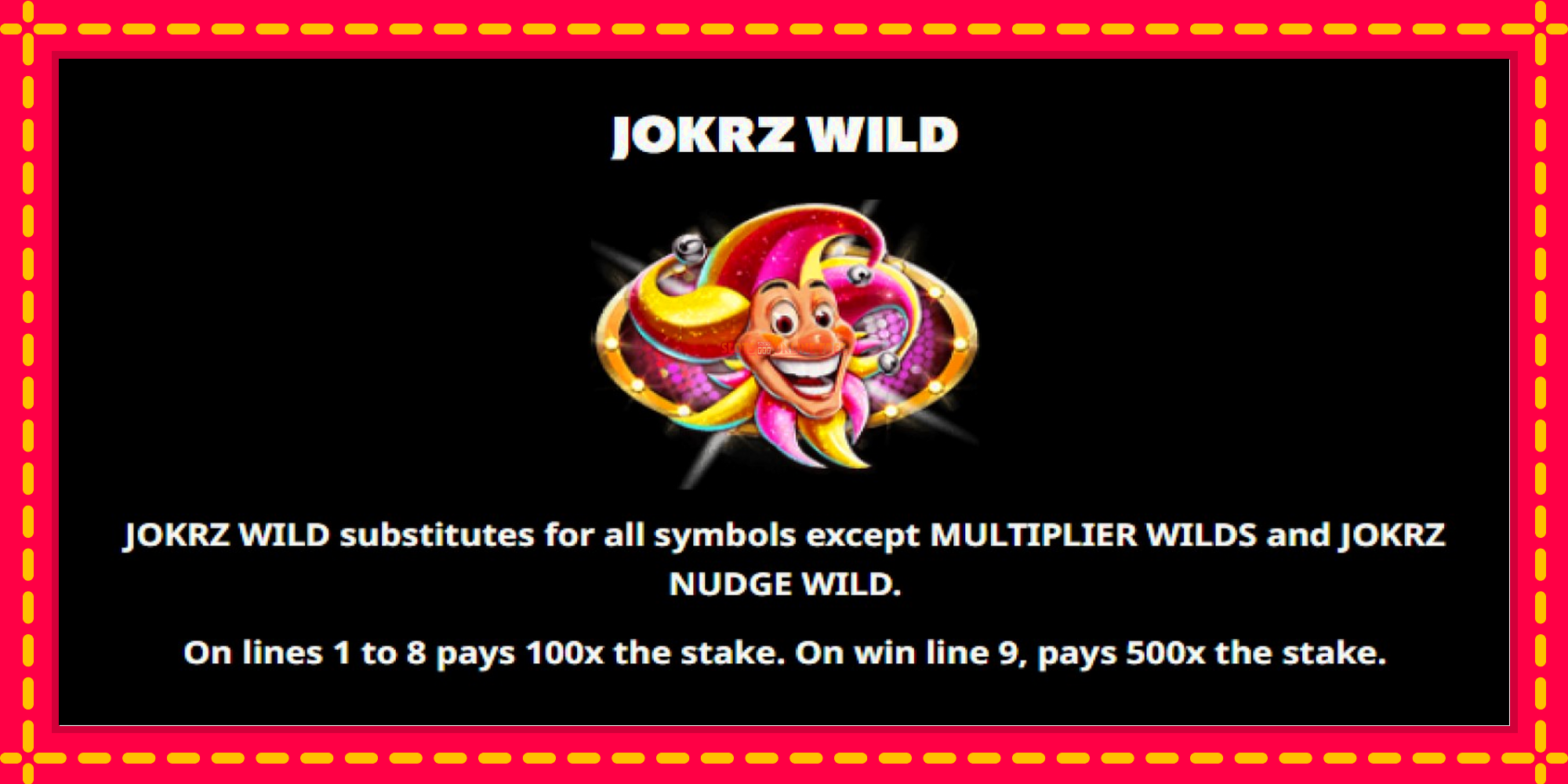 Jokrz Wild Jackpot - spēļu automāts ar modernu grafiku