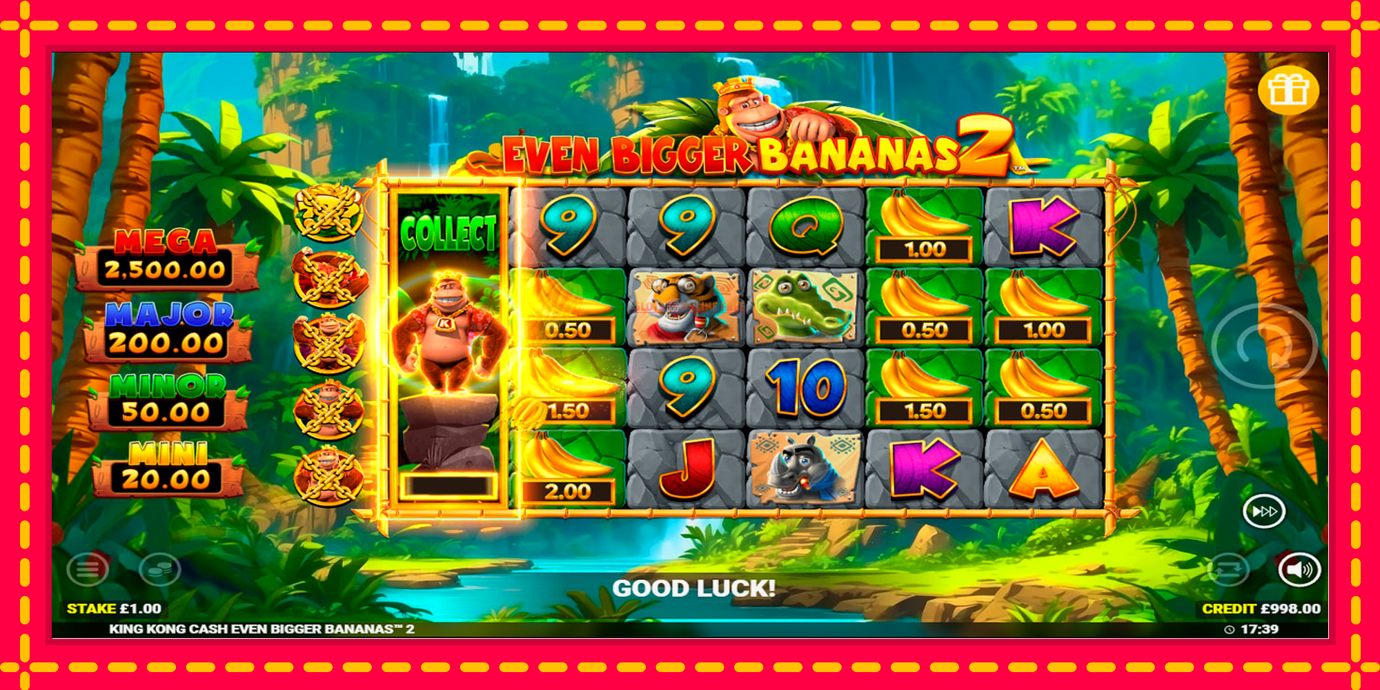 King Kong Cash Even Bigger Bananas 2 - spēļu automāts ar modernu grafiku