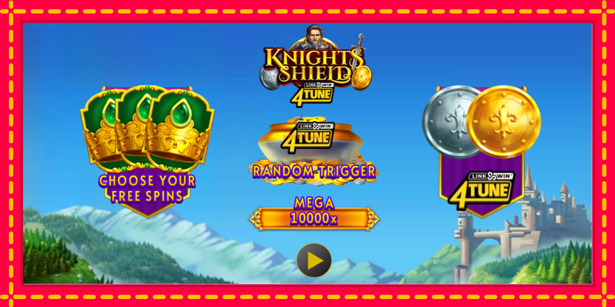 Knights Shield Link & Win 4Tune - spēļu automāts ar modernu grafiku