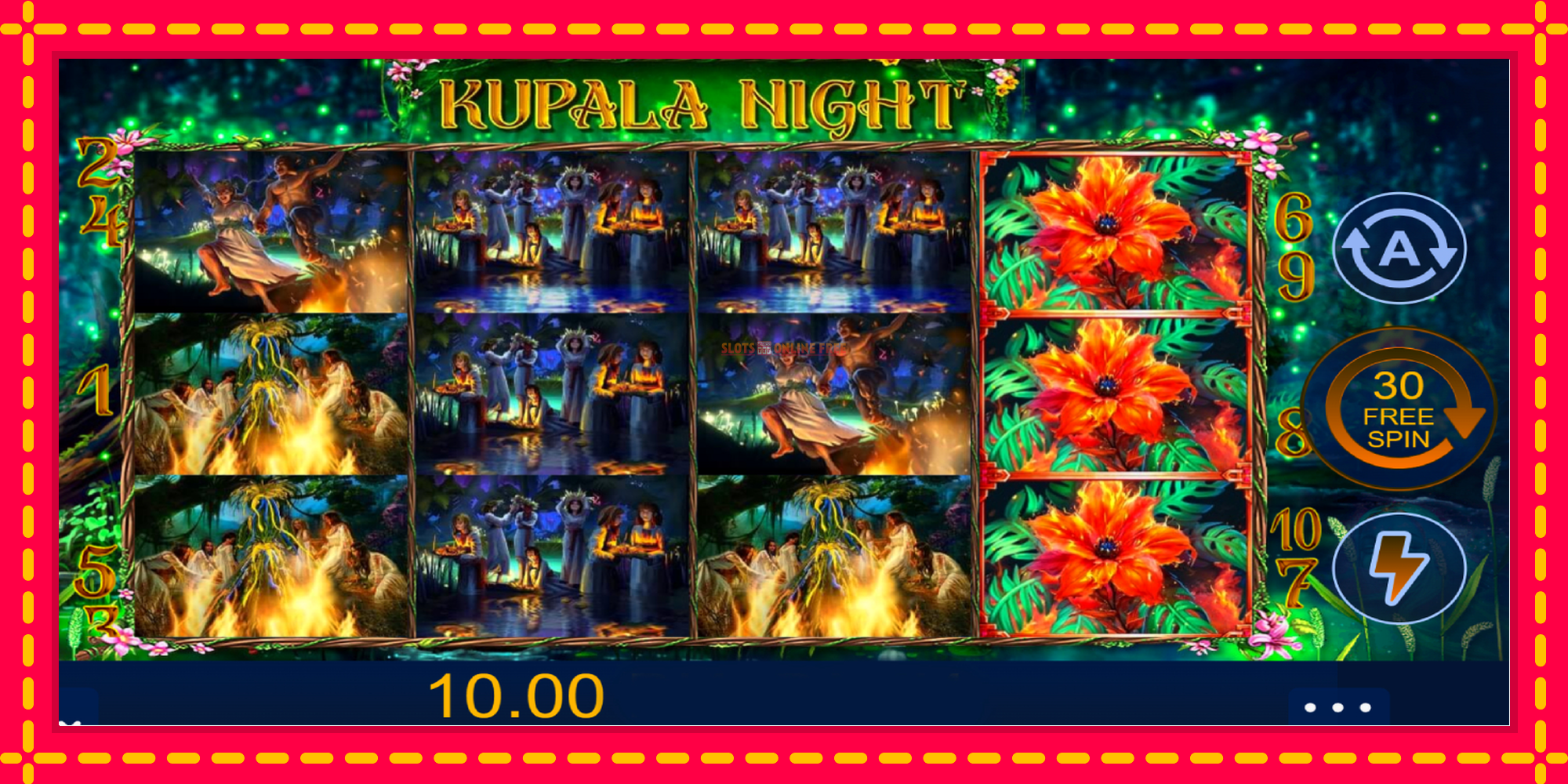 Kupala Night - spēļu automāts ar modernu grafiku