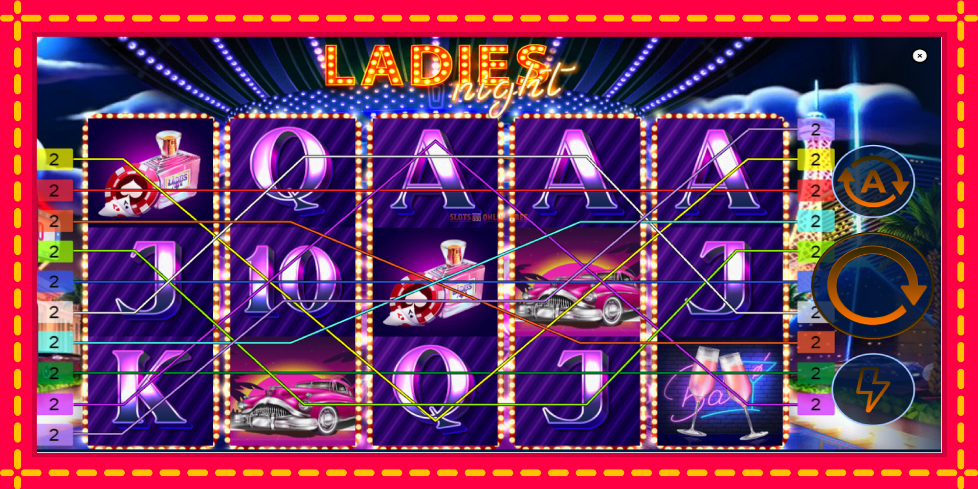 Ladies Night - spēļu automāts ar modernu grafiku