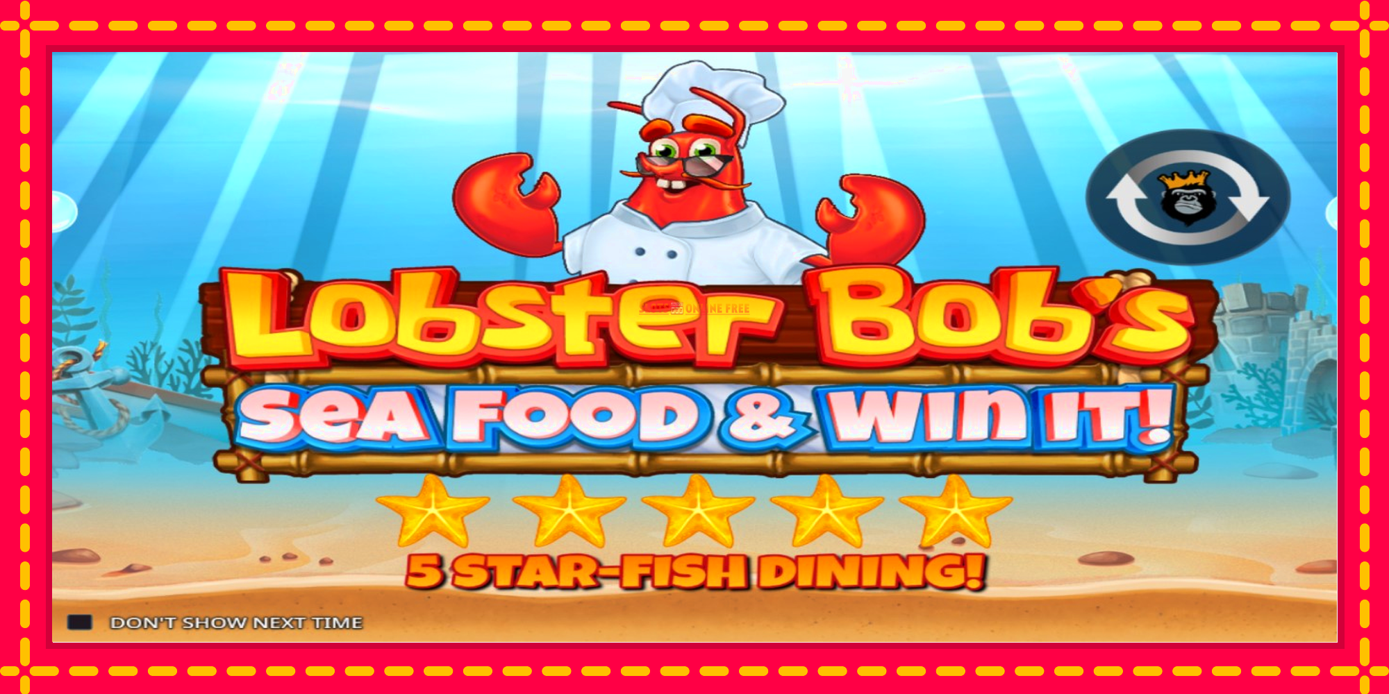 Lobster Bobs Sea Food & Win It - spēļu automāts ar modernu grafiku